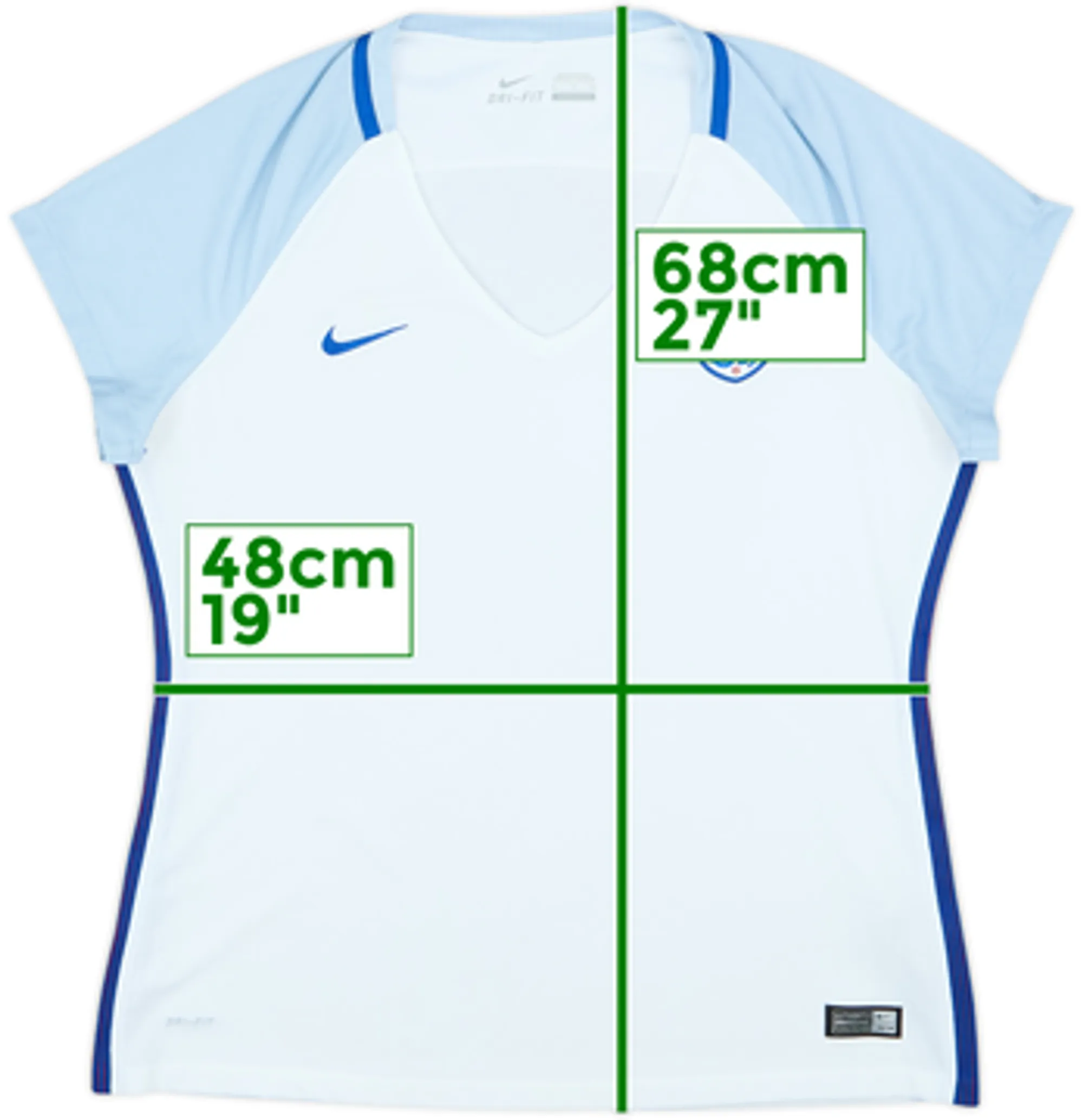 2016-17 England Home Shirt - 9/10 - (Women's XL)