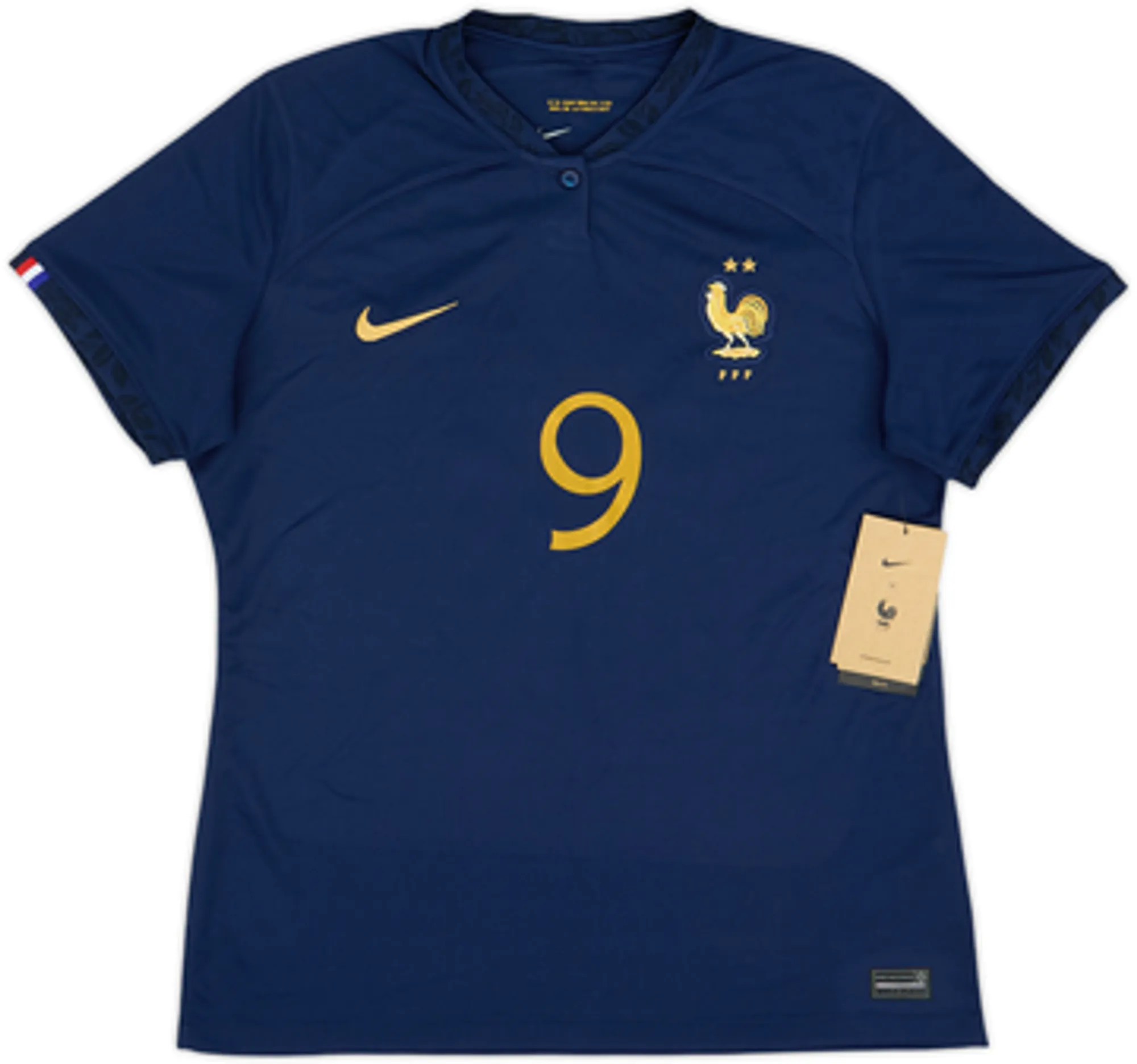2022-23 France Home Shirt Giroud #9 (Women's L)