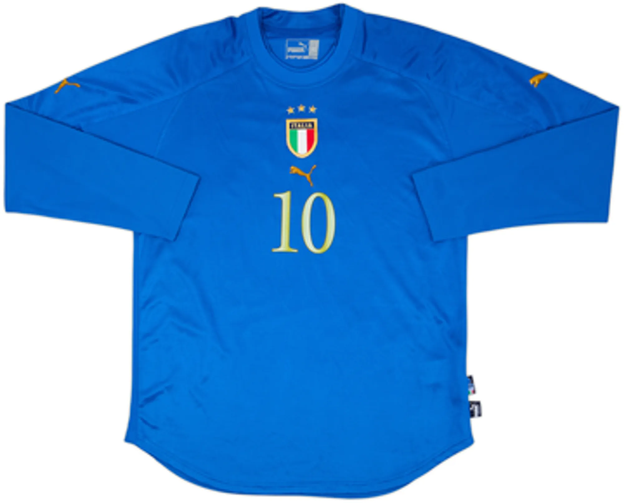 2004-06 Italy Home L/S Shirt Totti #10 - 5/10 - (XL)