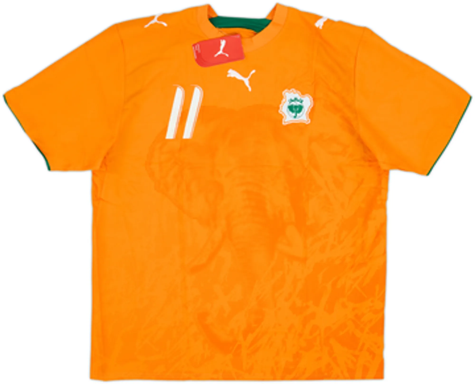 2006-07 Ivory Coast Home Shirt Drogba #11 (XL)