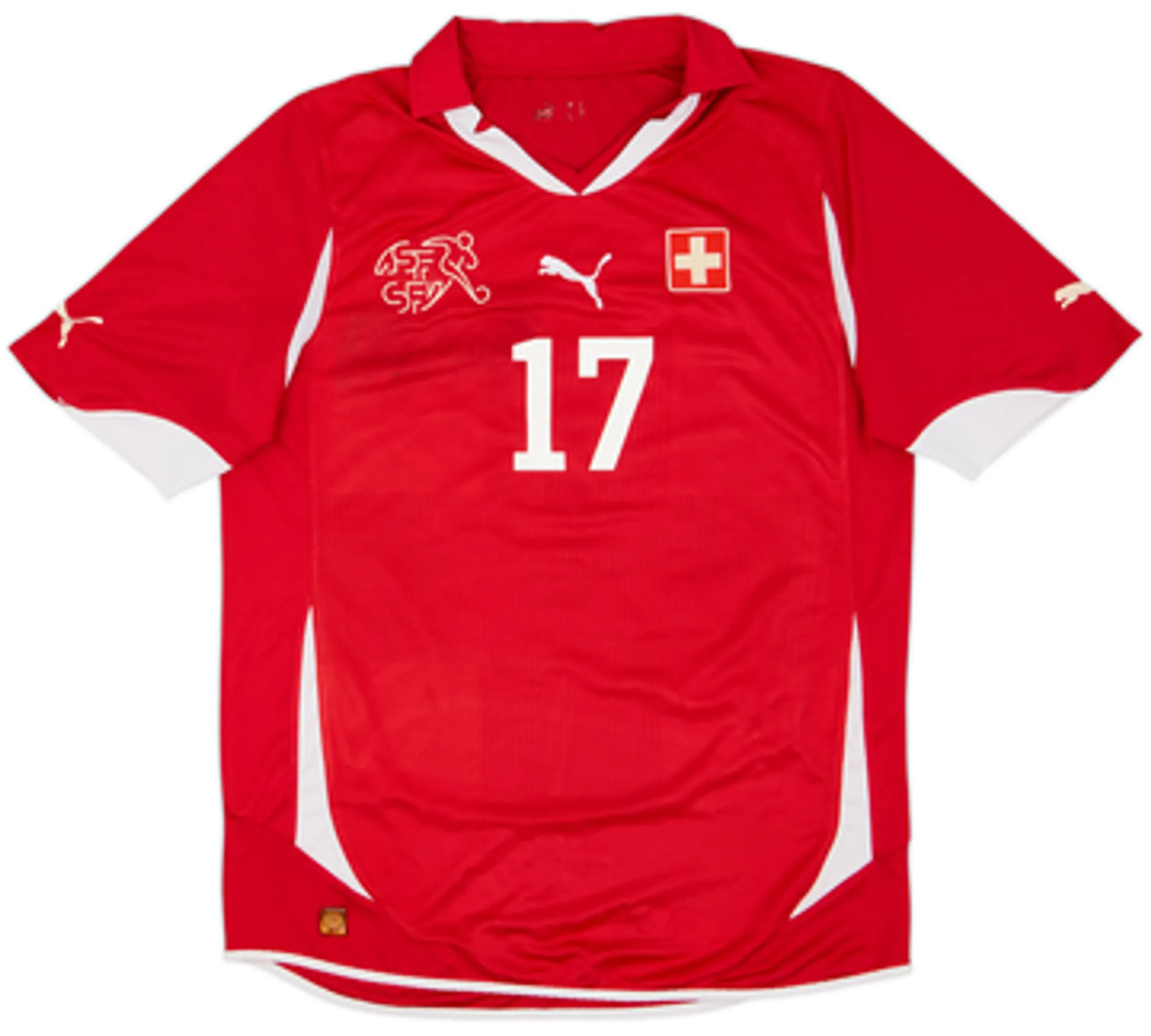 2010-11 Switzerland Home Shirt Xhaka #17 - 6/10 - (M)