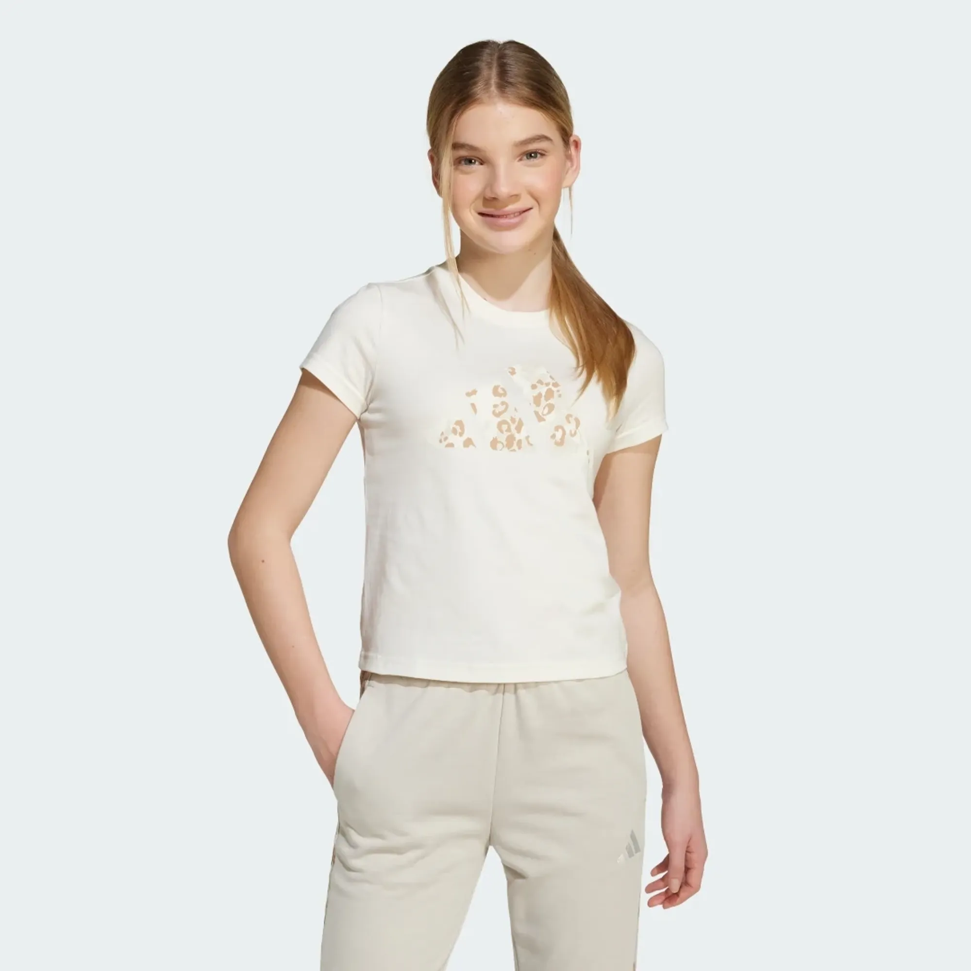 adidas adidas Girls Animal Big Logo Single Jersey T-Shirt Kids