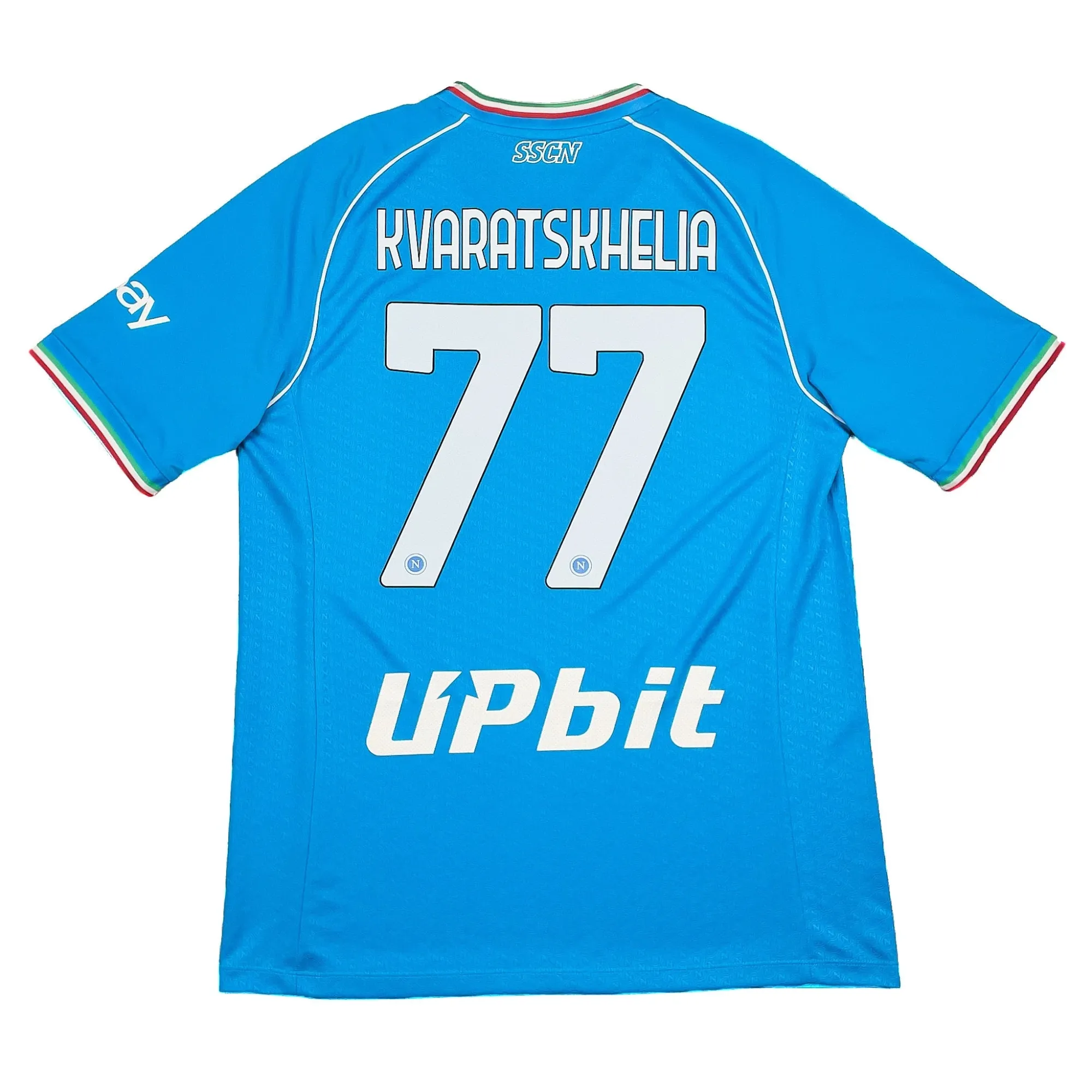 2023/24 NAPOLI KVARATSKHELIA #77 HOME SHIRT (XL) EA7