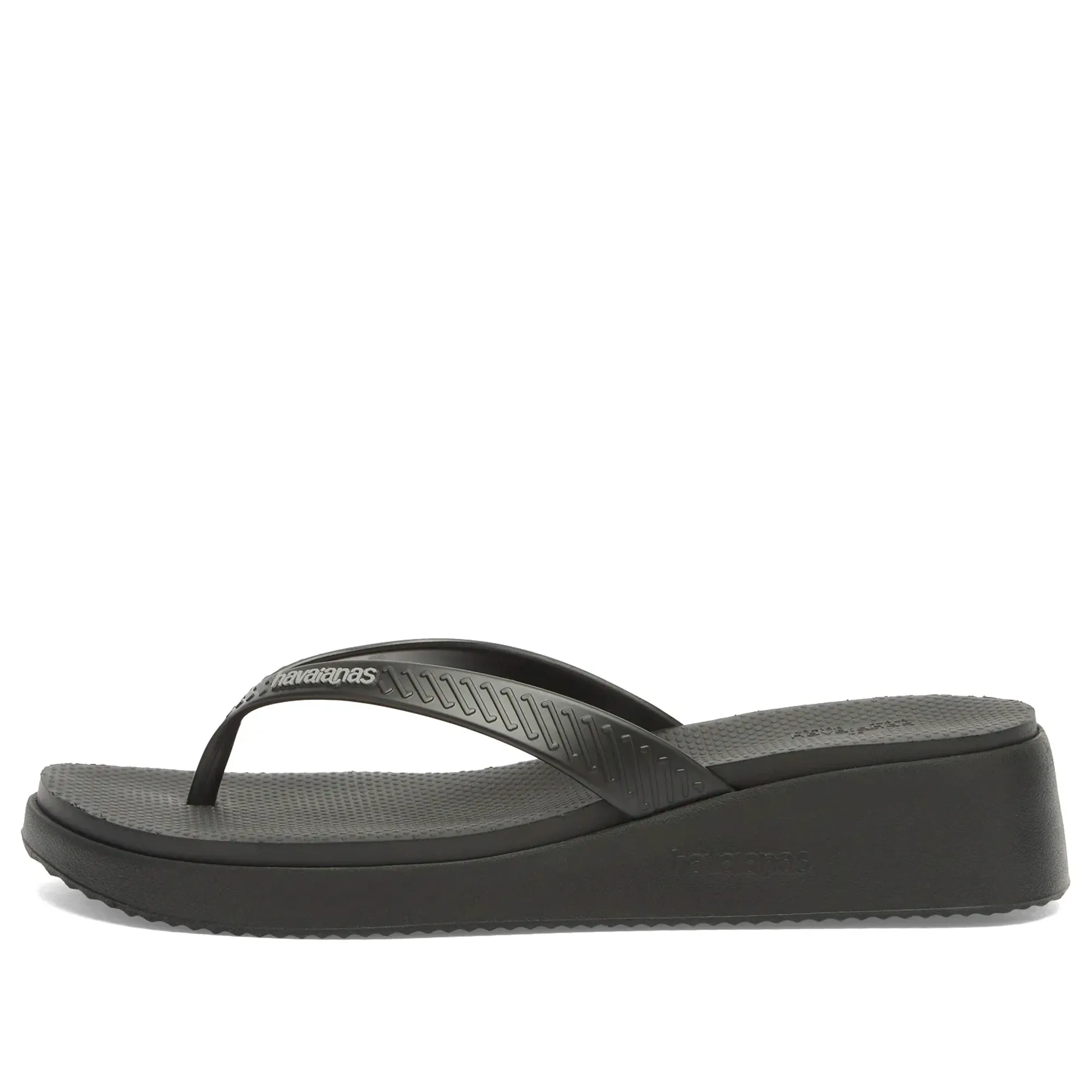 Havaianas Women's High Platform Flip Flops Black