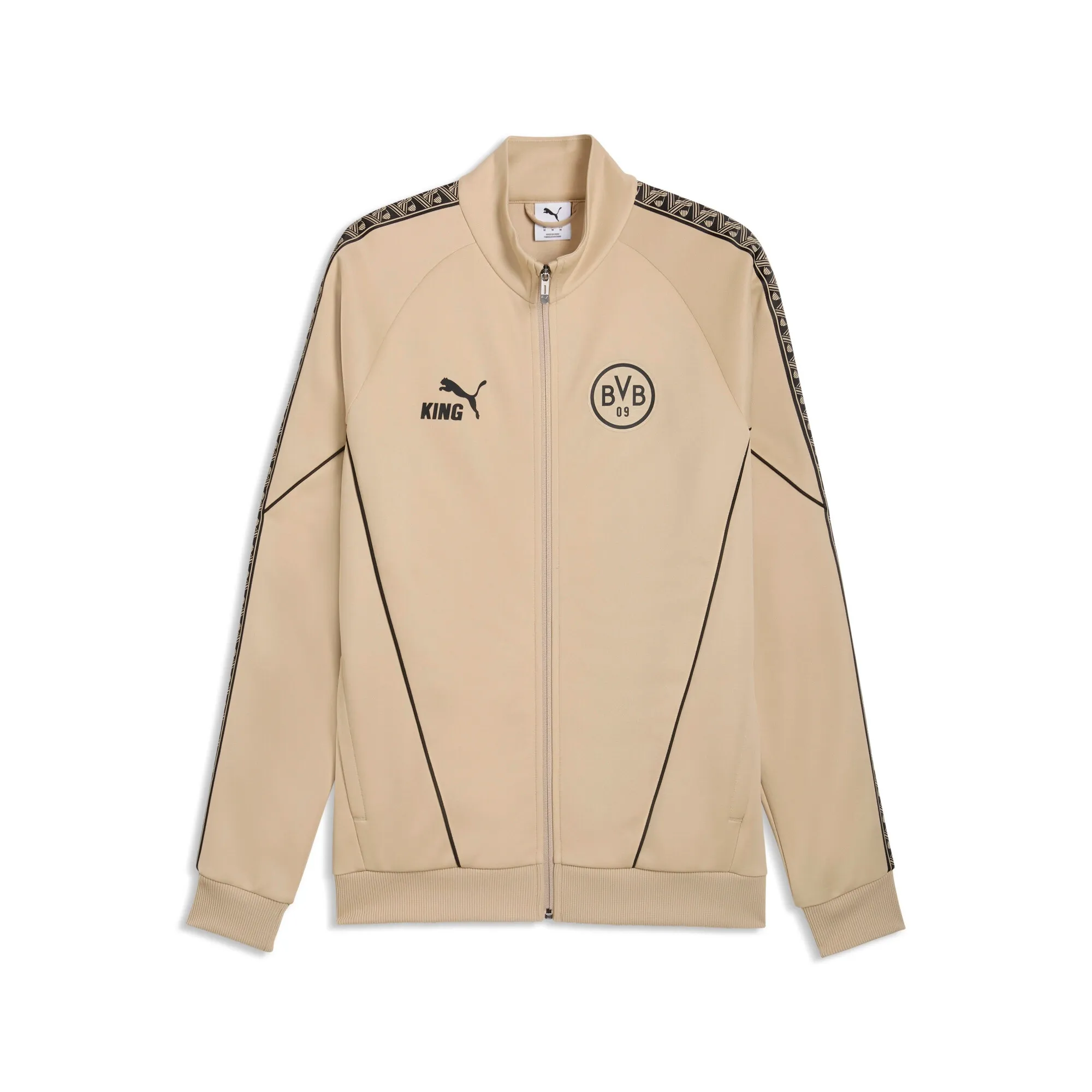PUMA Borussia Dortmund KING Anthem Jacket Men in Beige | Size 3XL