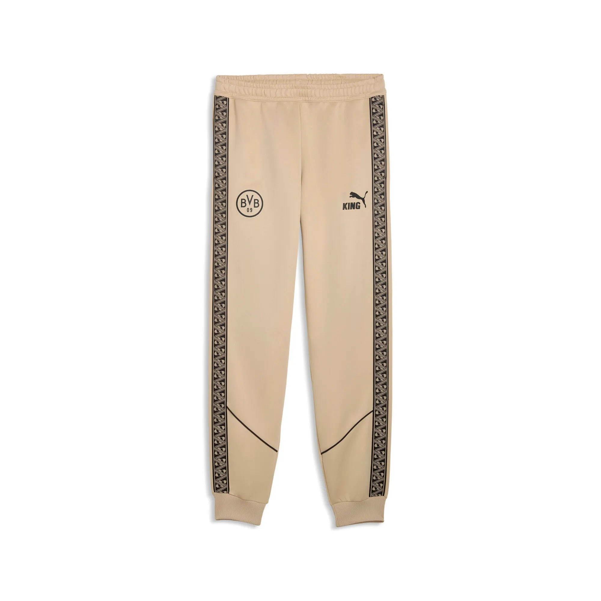 PUMA Borussia Dortmund KING Anthem Pants Men in Beige | Size 3XL