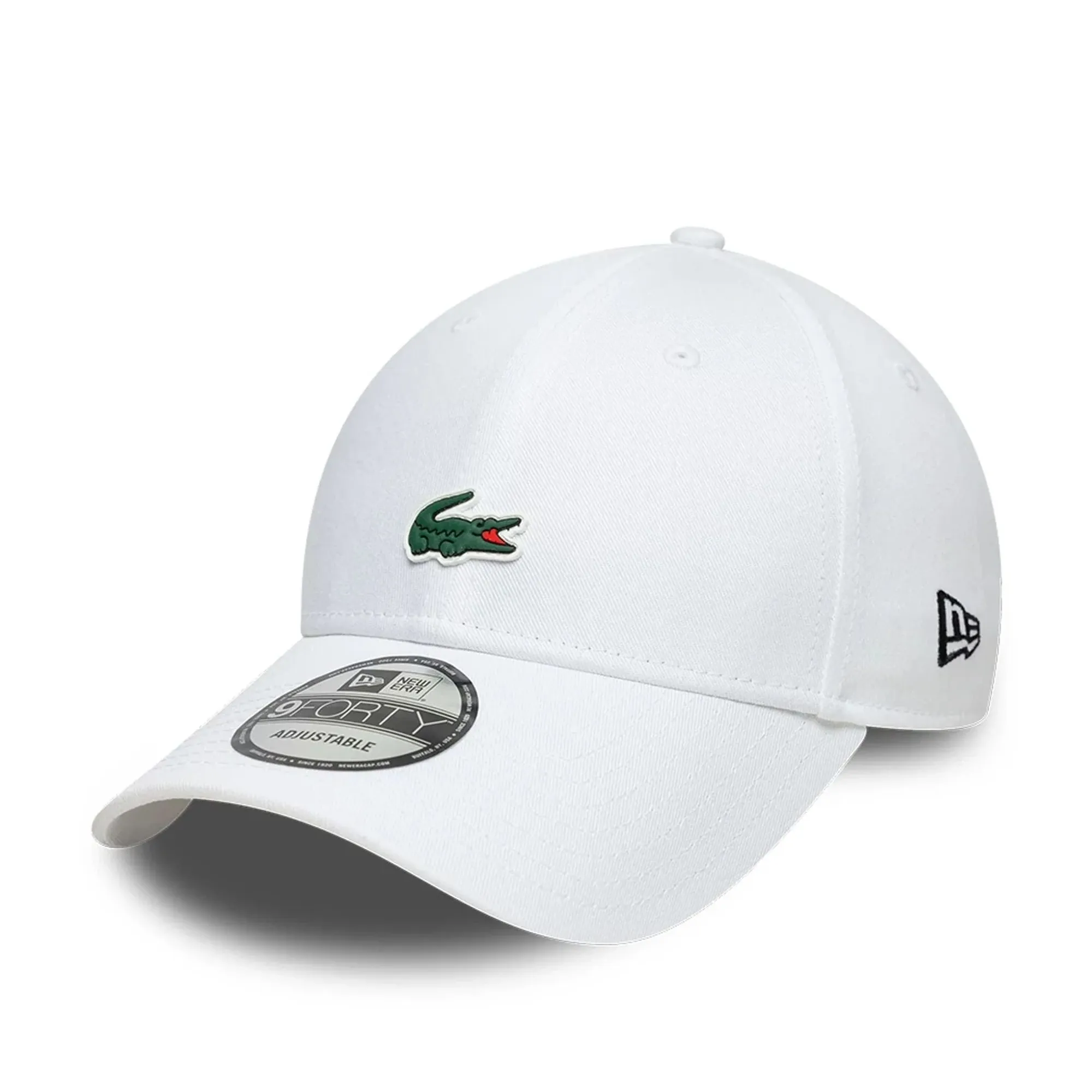Lacoste X New Era White 9FORTY Adjustable Cap adult unisex