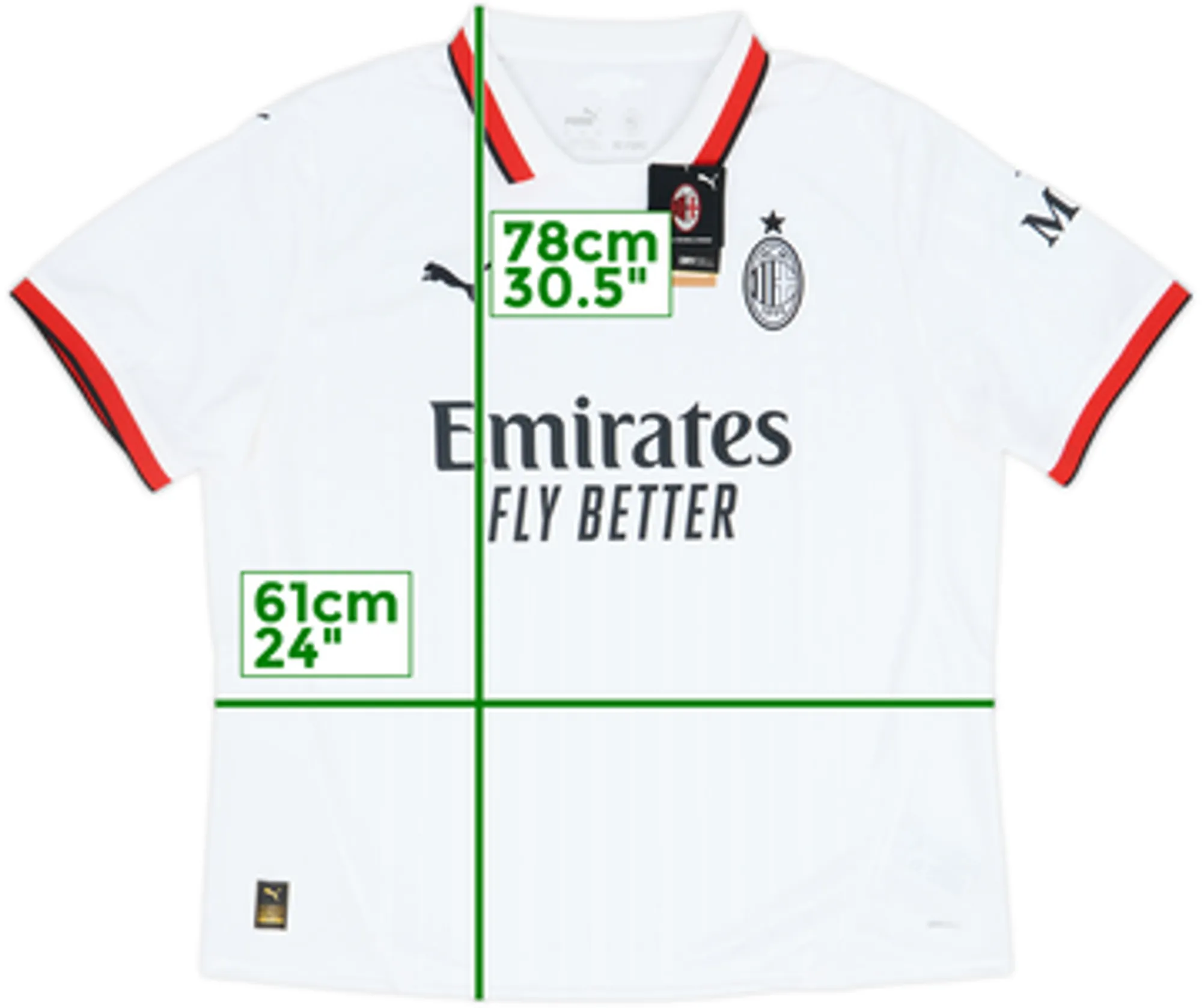 2024-25 AC Milan Away Shirt (XXL)