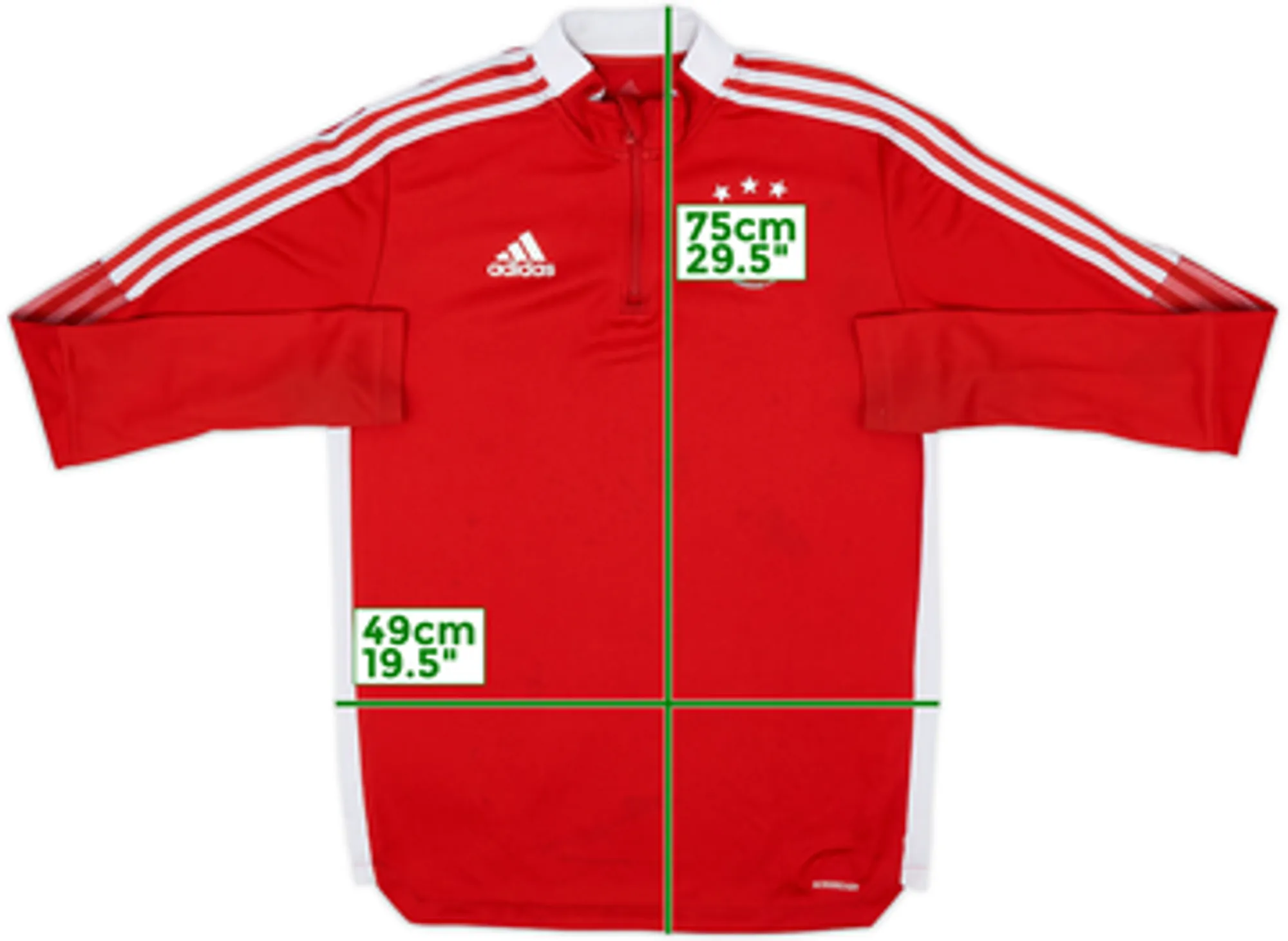 2021-22 Ajax adidas 1/4 Zip Drill Top - 5/10 - (M)