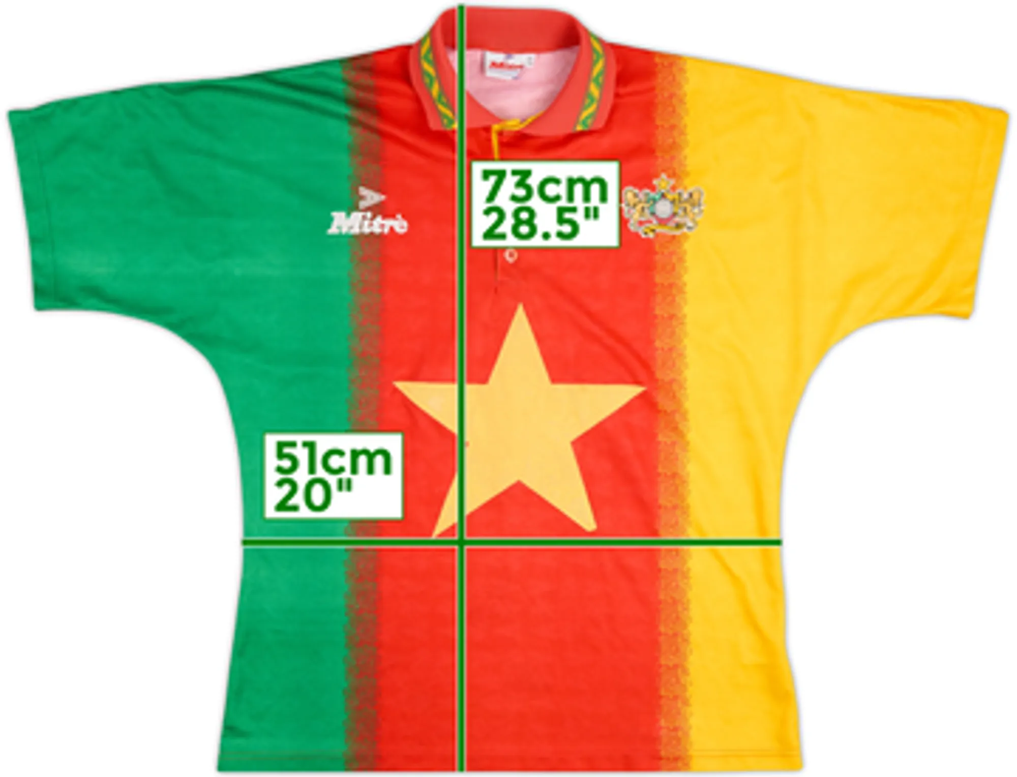 1994-95 Cameroon Home Shirt - 6/10 - (L)