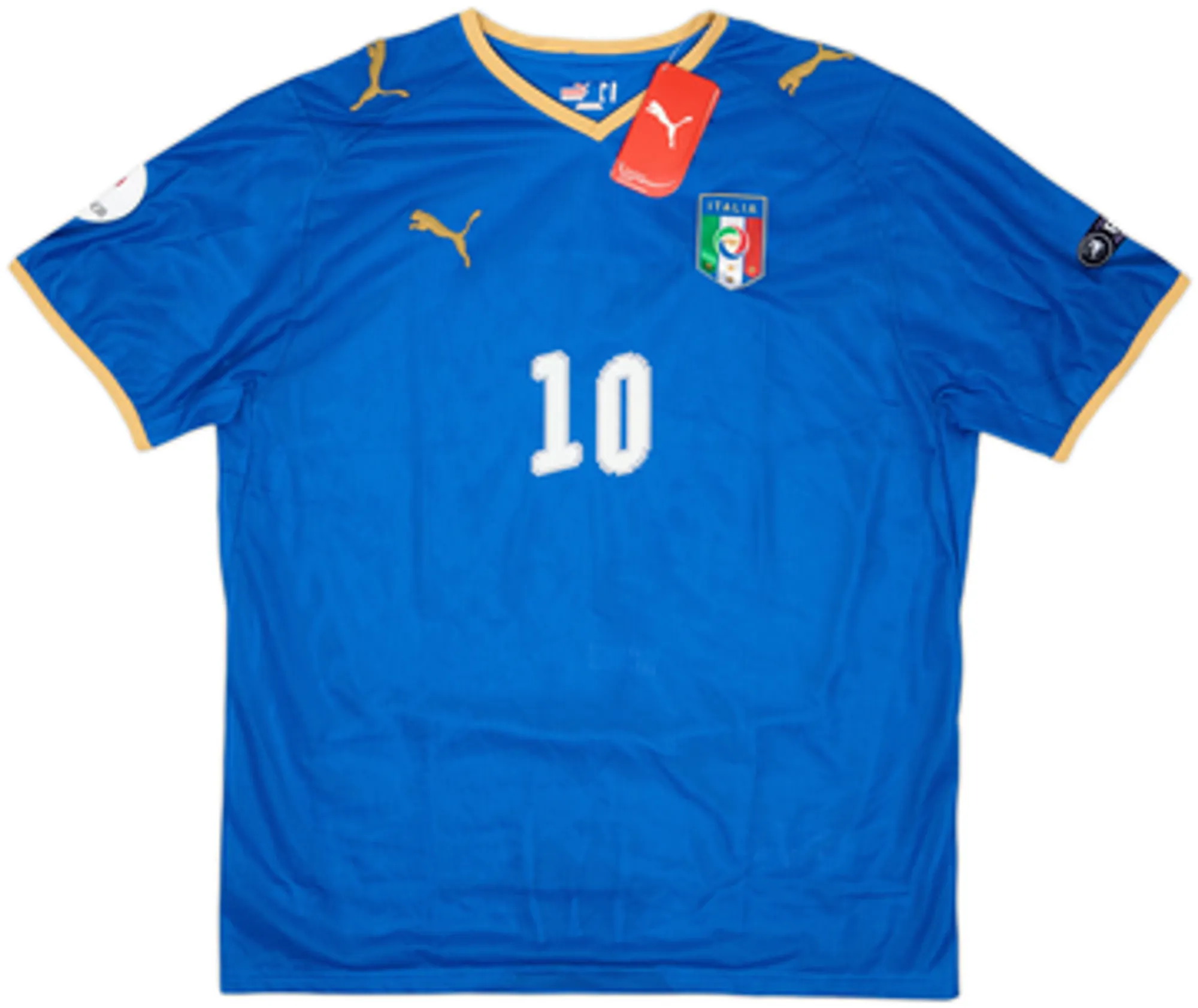 2007-08 Italy Home Shirt De Rossi #10 (XL)