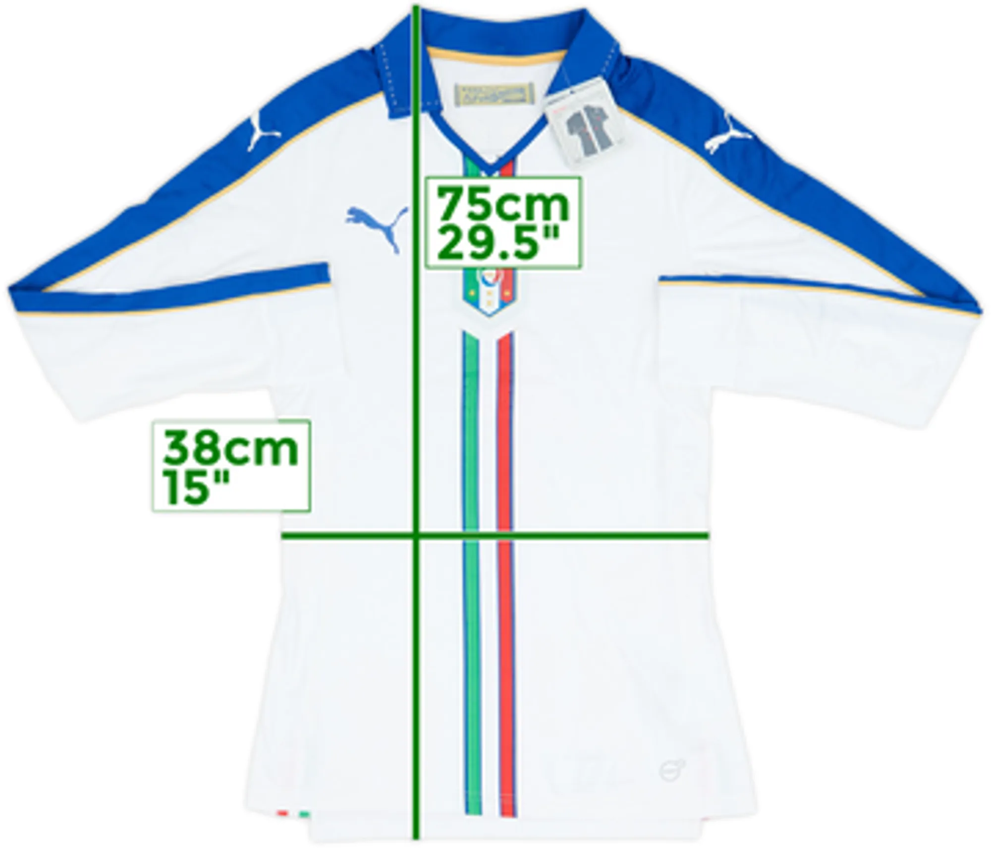 2016-17 Italy Player Issue (ACTV Fit) Away L/S Shirt (M)