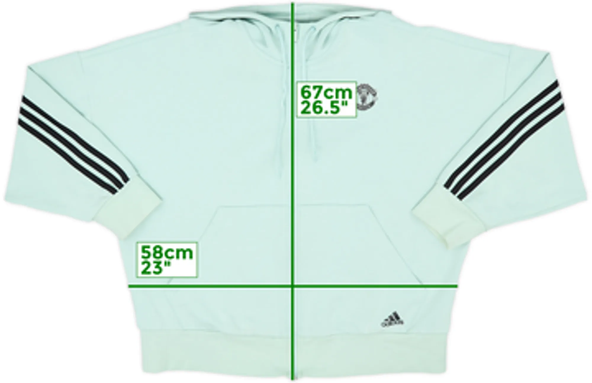 2020-21 Manchester United adidas Hooded Track Jacket - 5/10 - (XXL)