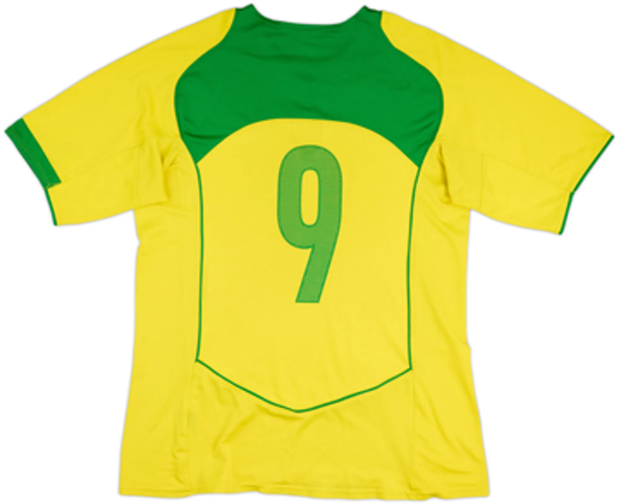 2004-06 Brazil Home Shirt #9 - 5/10 - (L)
