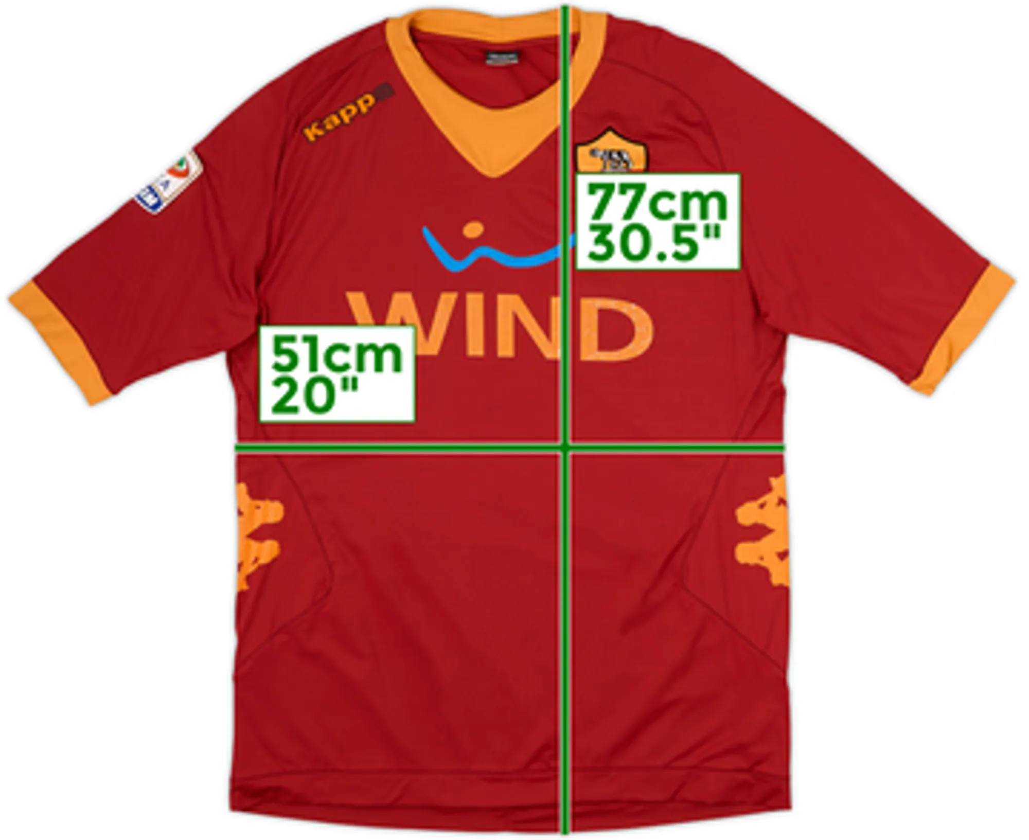 2009-10 Roma Home Shirt - 5/10 - (XXL)