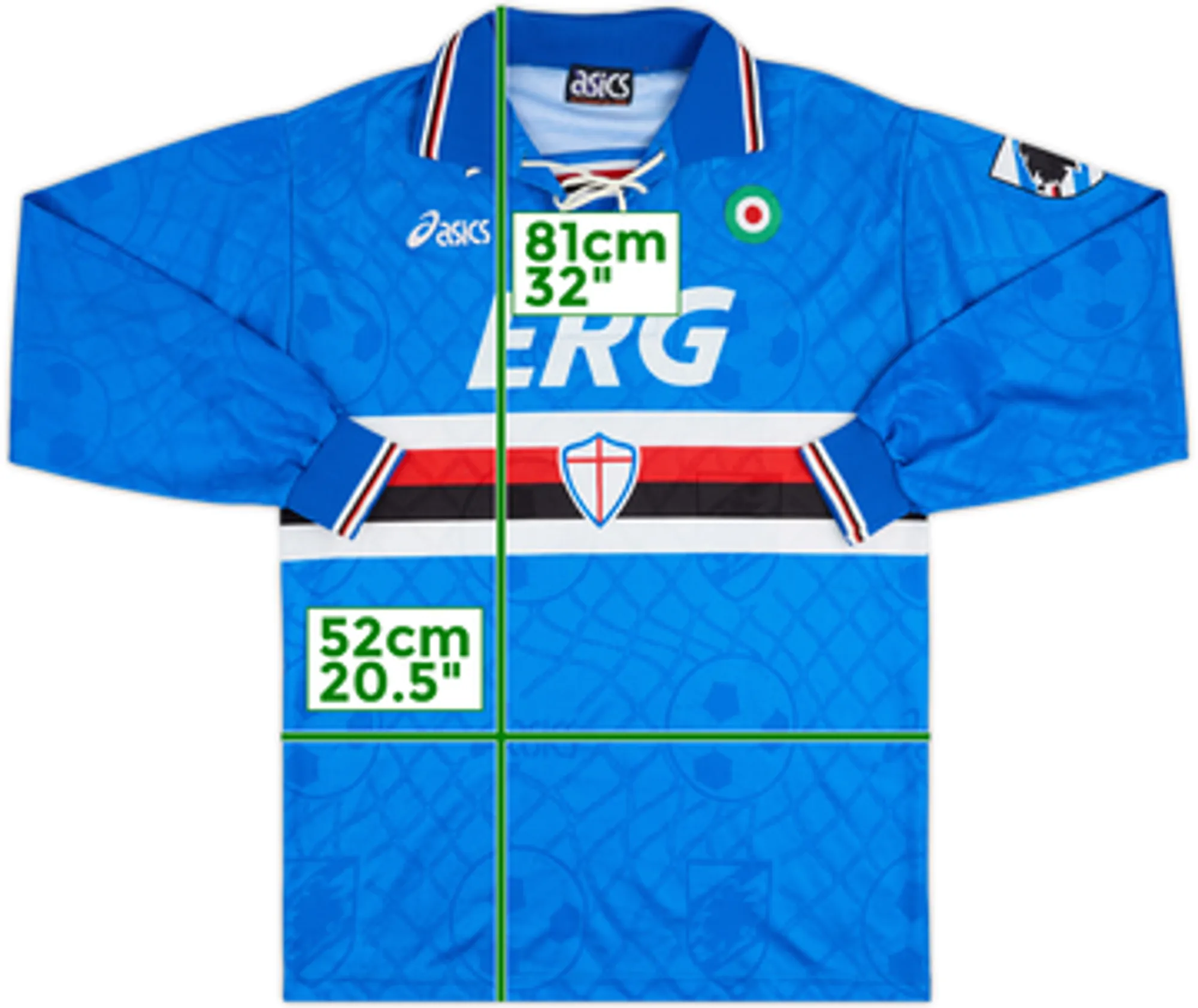 1994-95 Sampdoria Home L/S Shirt - 8/10 - (L)