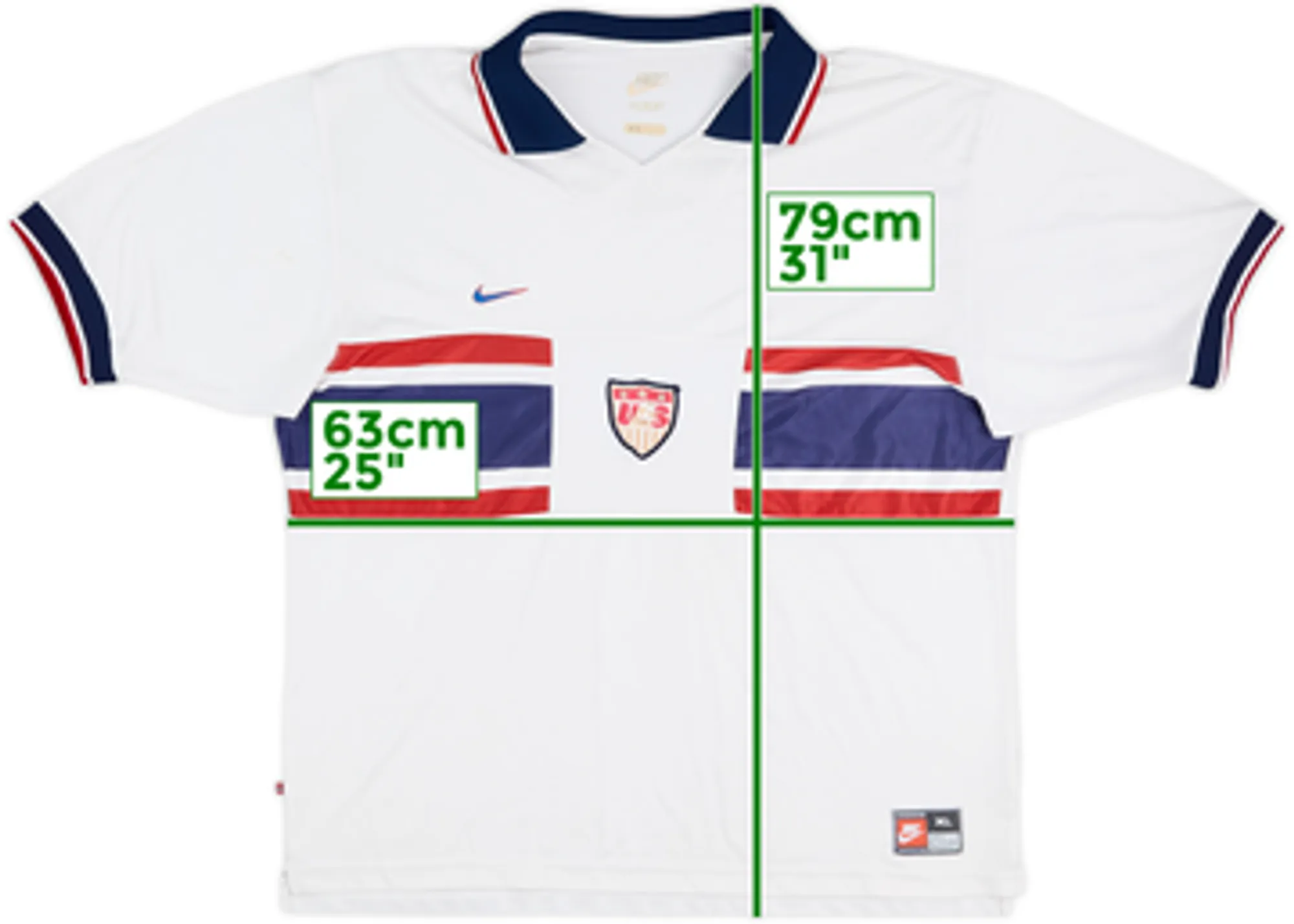 1995-98 USA Home Shirt - 5/10 - (XL)