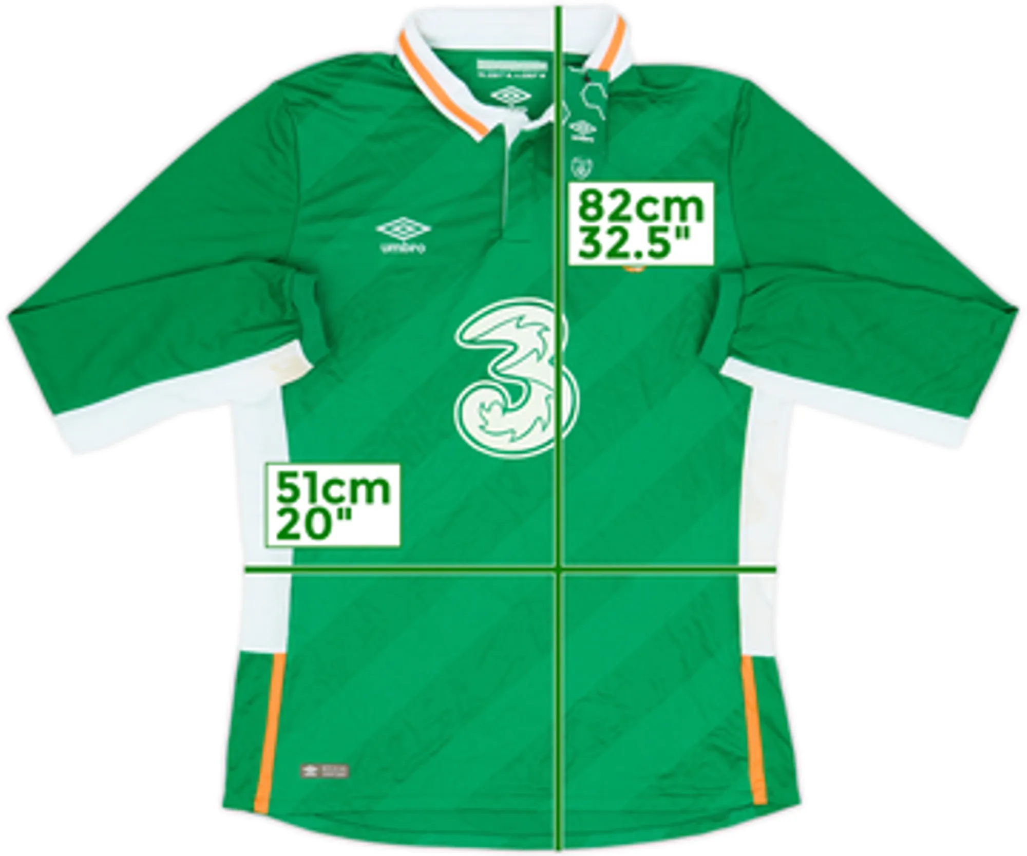 2016-17 Ireland Home L/S Shirt (XL)
