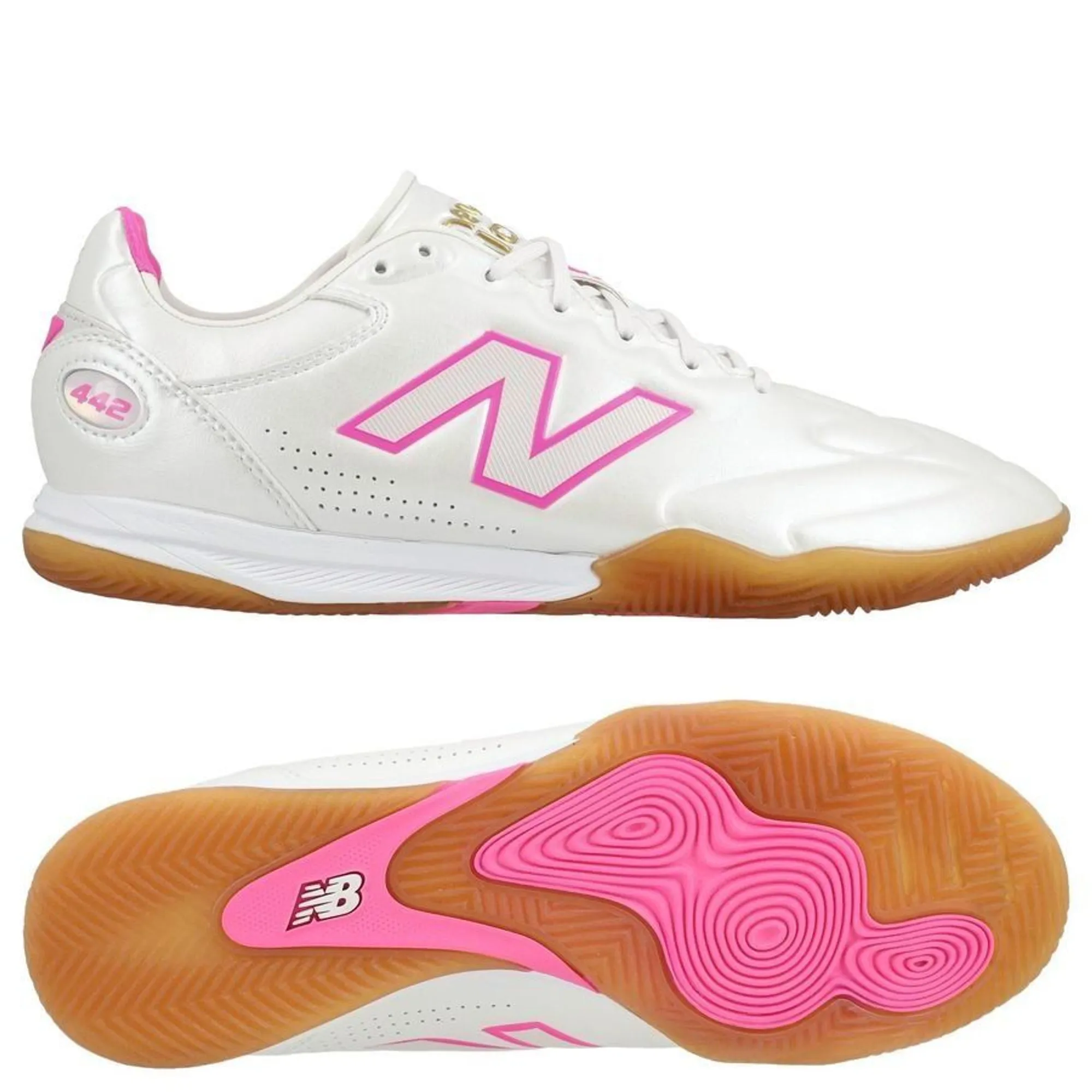 New Balance 442 V3 Elite In Pure Ambition - White/Pink Heat - ['White']