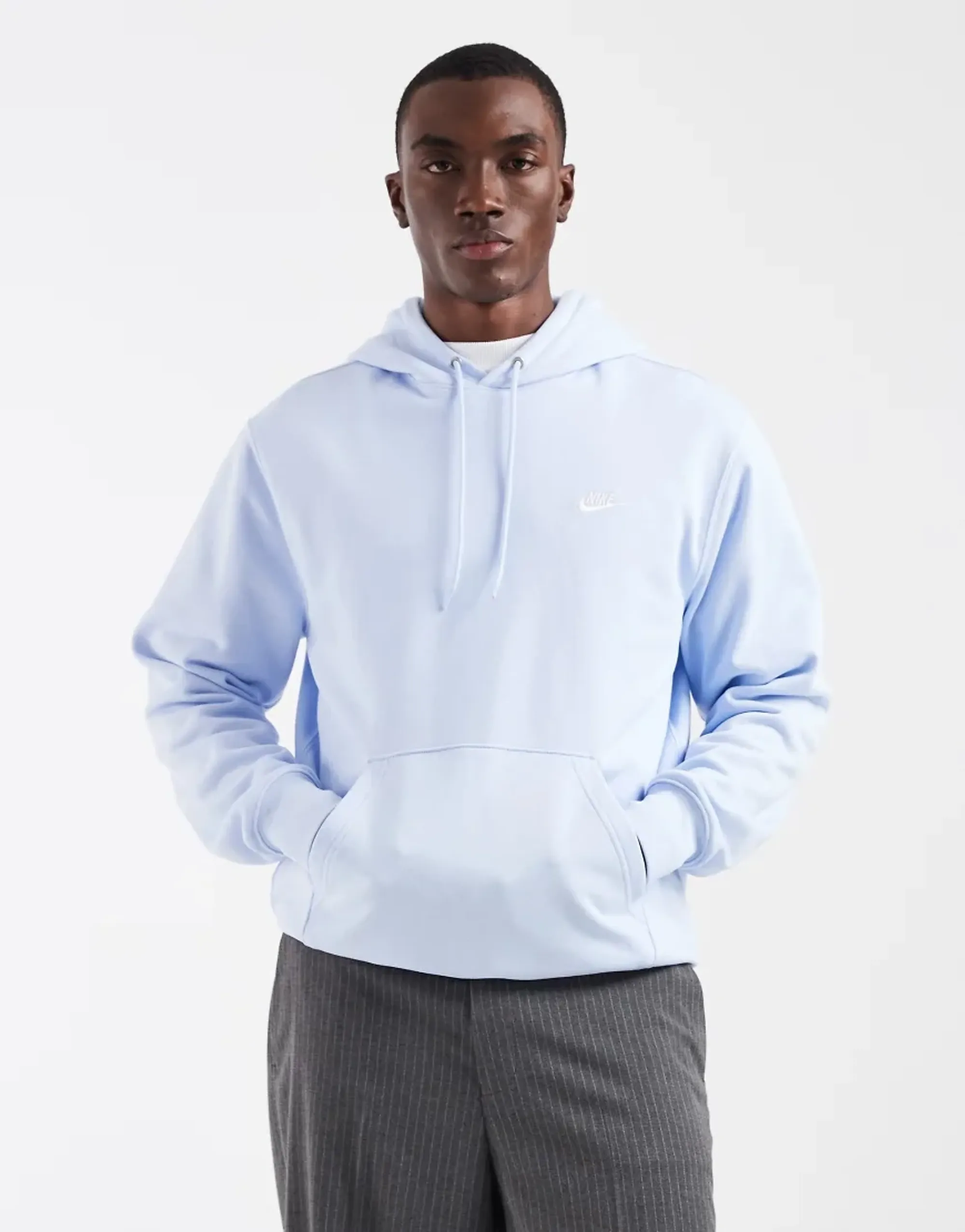Nike Club Hoodie In Light Blue