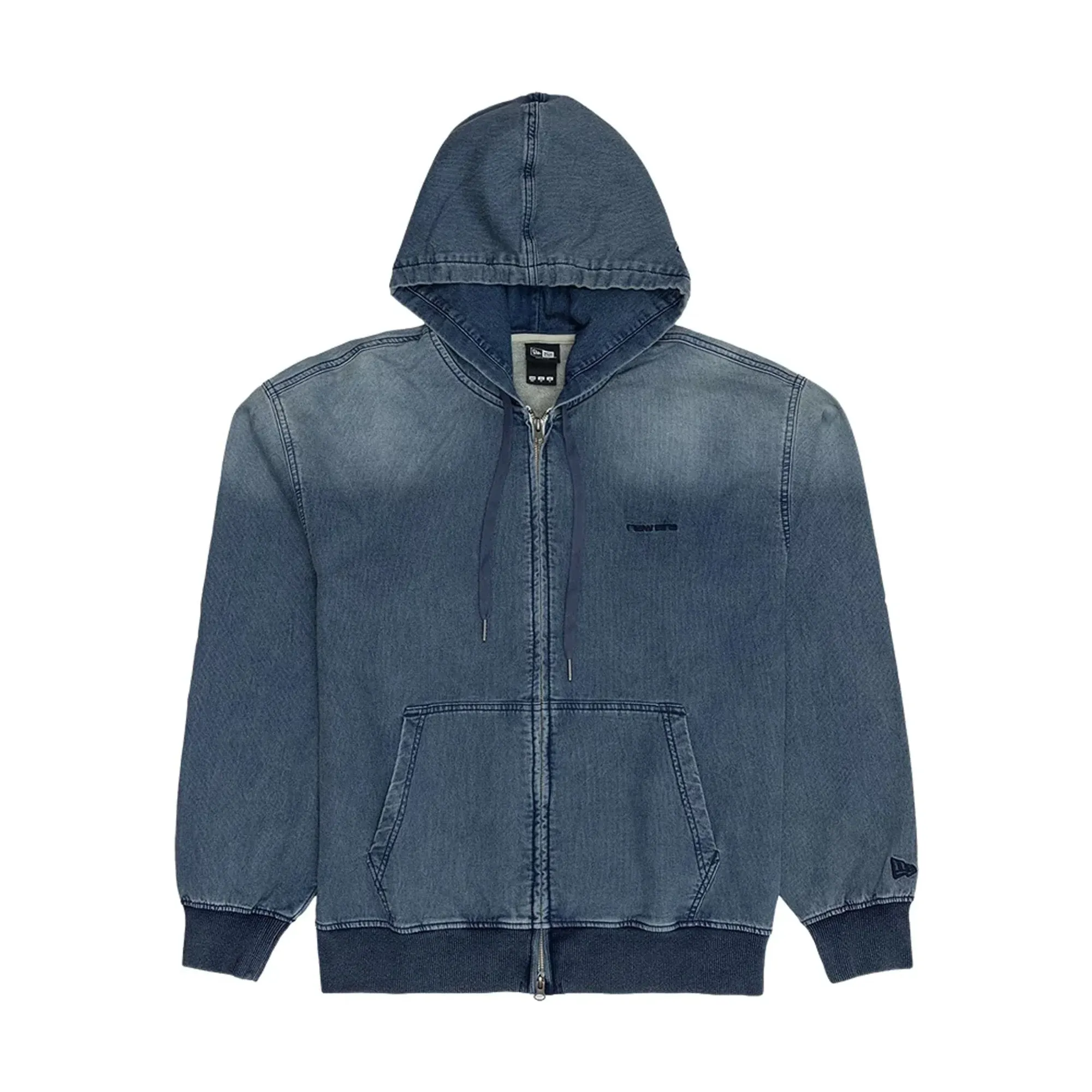 New Era Washed Blue Full Zip Hoodie adult unisex