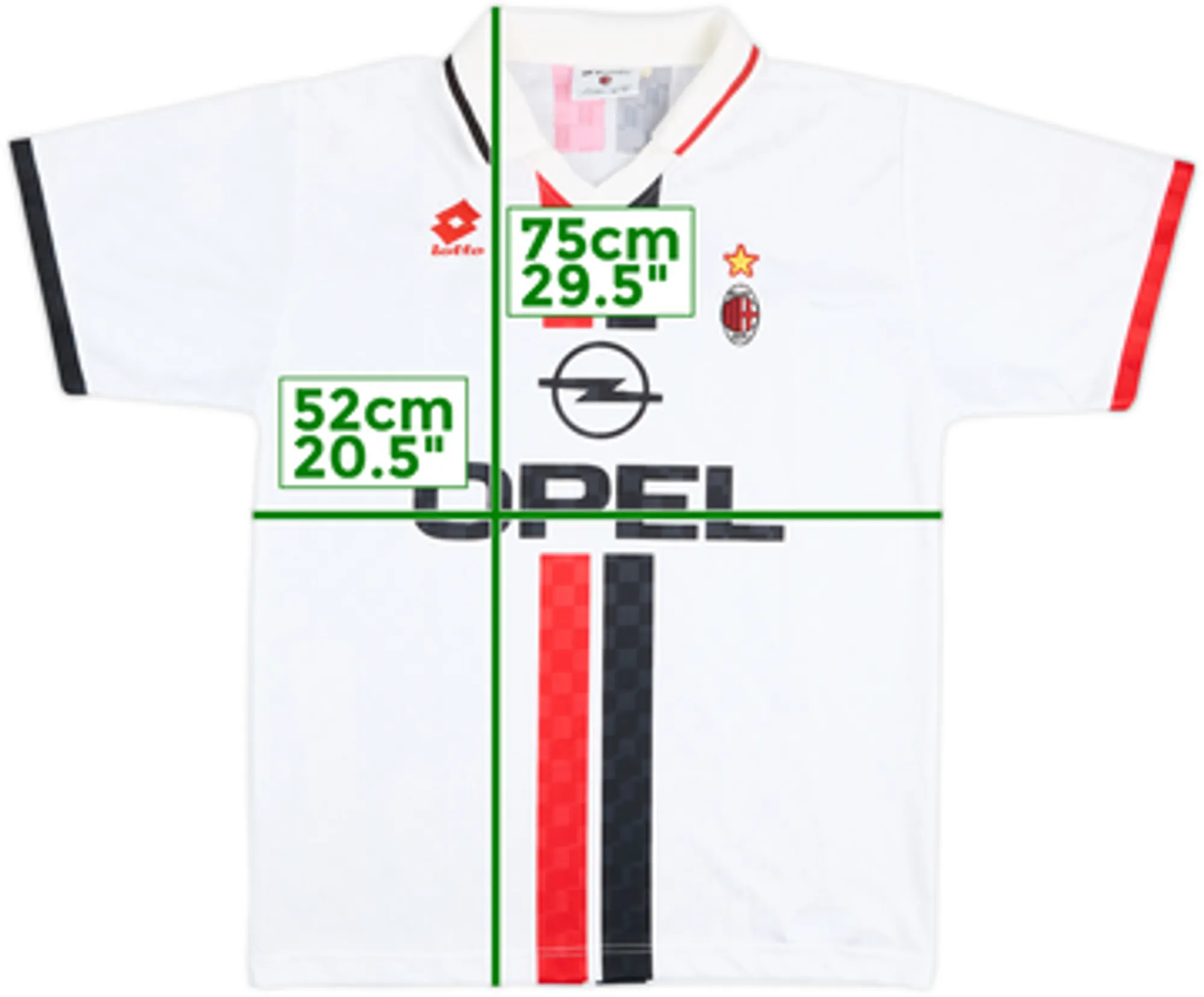 1995-96 AC Milan Away Shirt - 9/10 - (M)