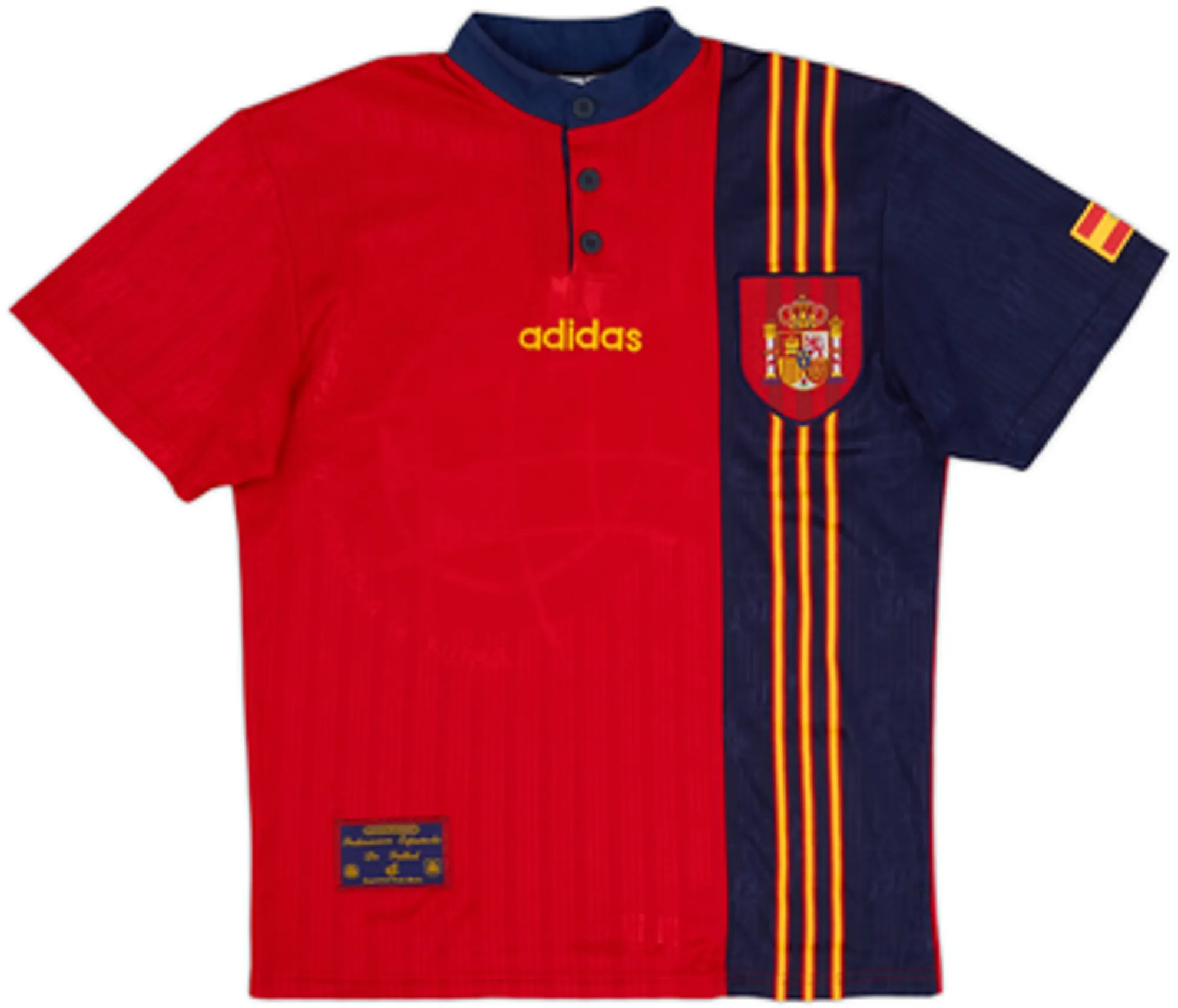 1996-98 Spain Home Shirt Raul #10 - 6/10 - (M)