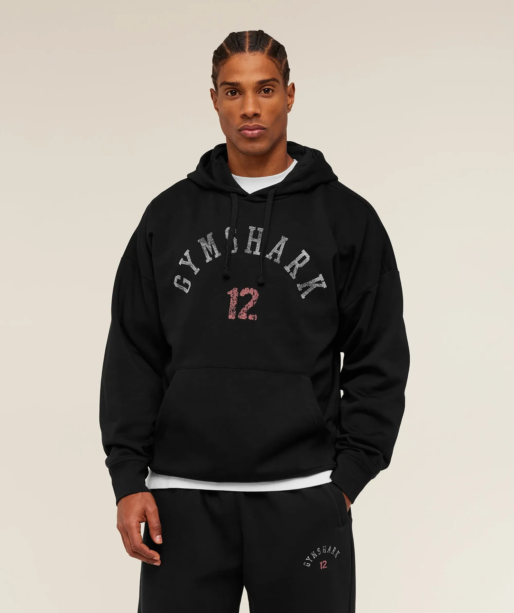 Gymshark 12 Graphic Hoodie - GS Black