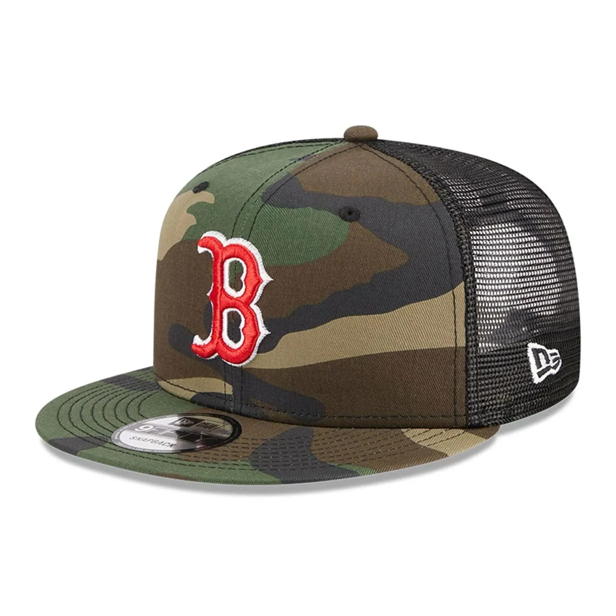 Boston Red Sox MLB Evergreen Camo 9FIFTY Trucker Adjustable Cap New Era Cap adult unisex