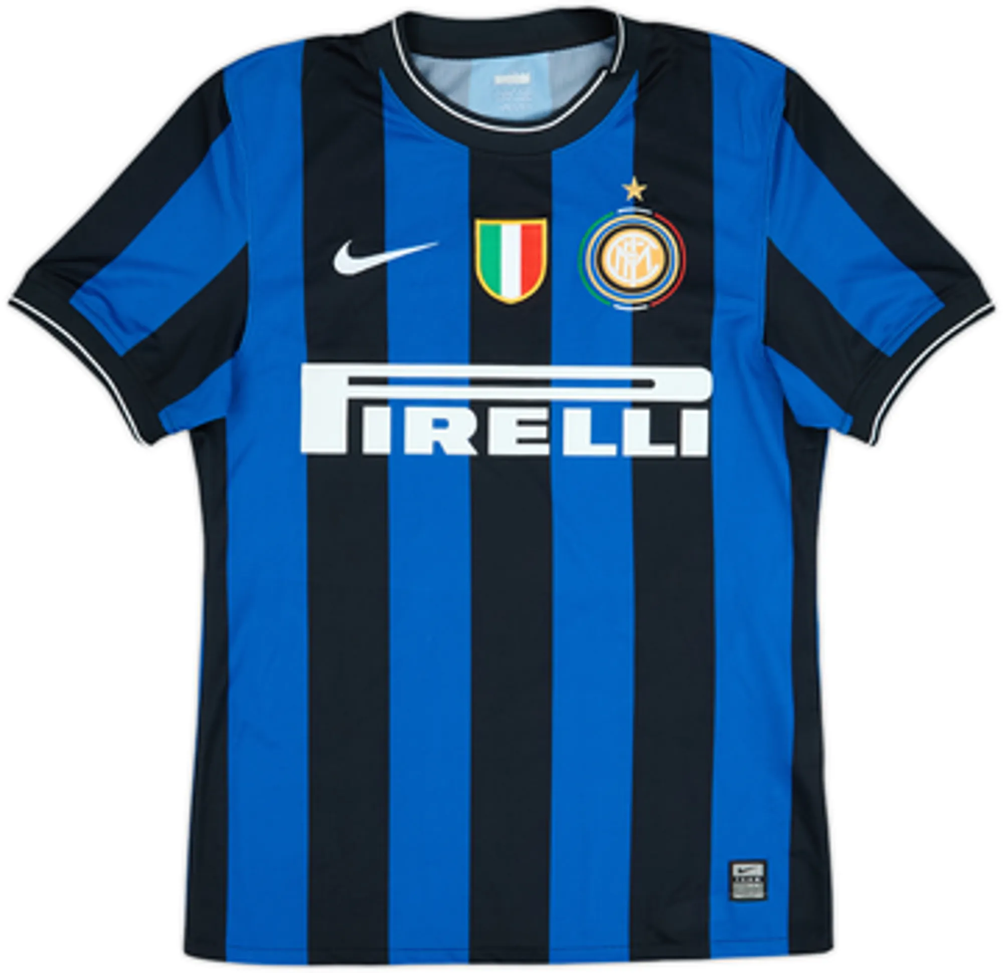 2009-10 Inter Milan Authentic Home Shirt Eto'o #9 - 7/10 - (S)