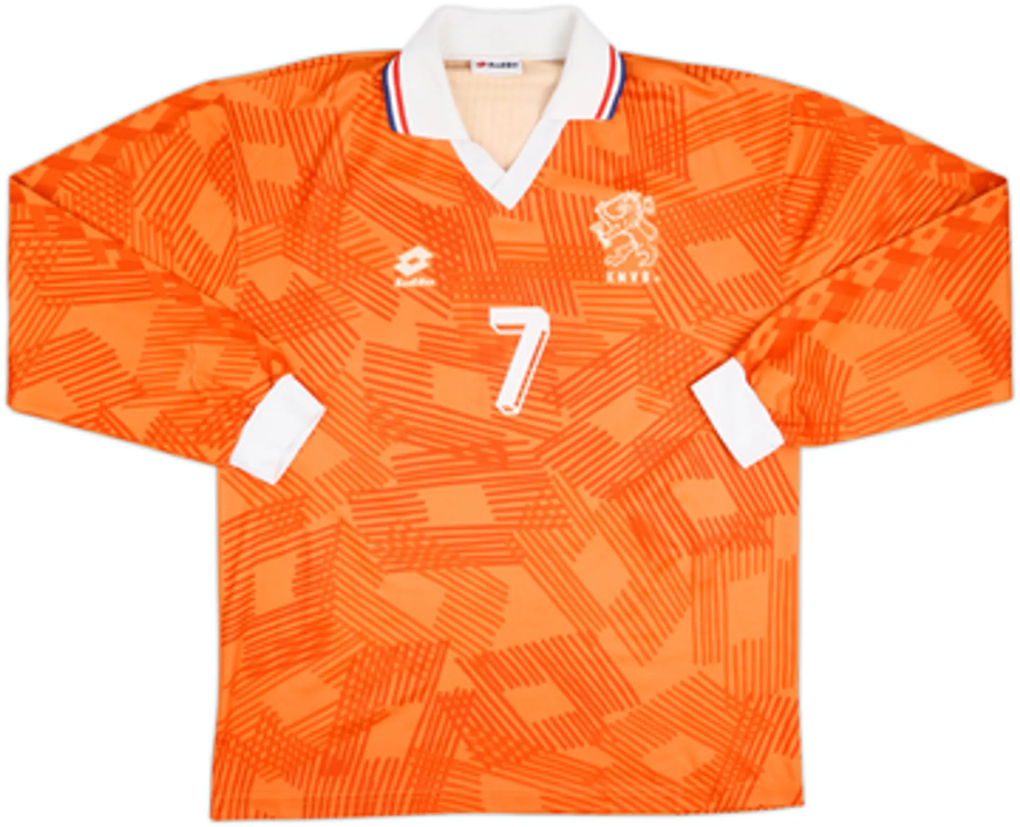 1992-94 Netherlands Home L/S Shirt Bergkamp #7 - 6/10 - (L)