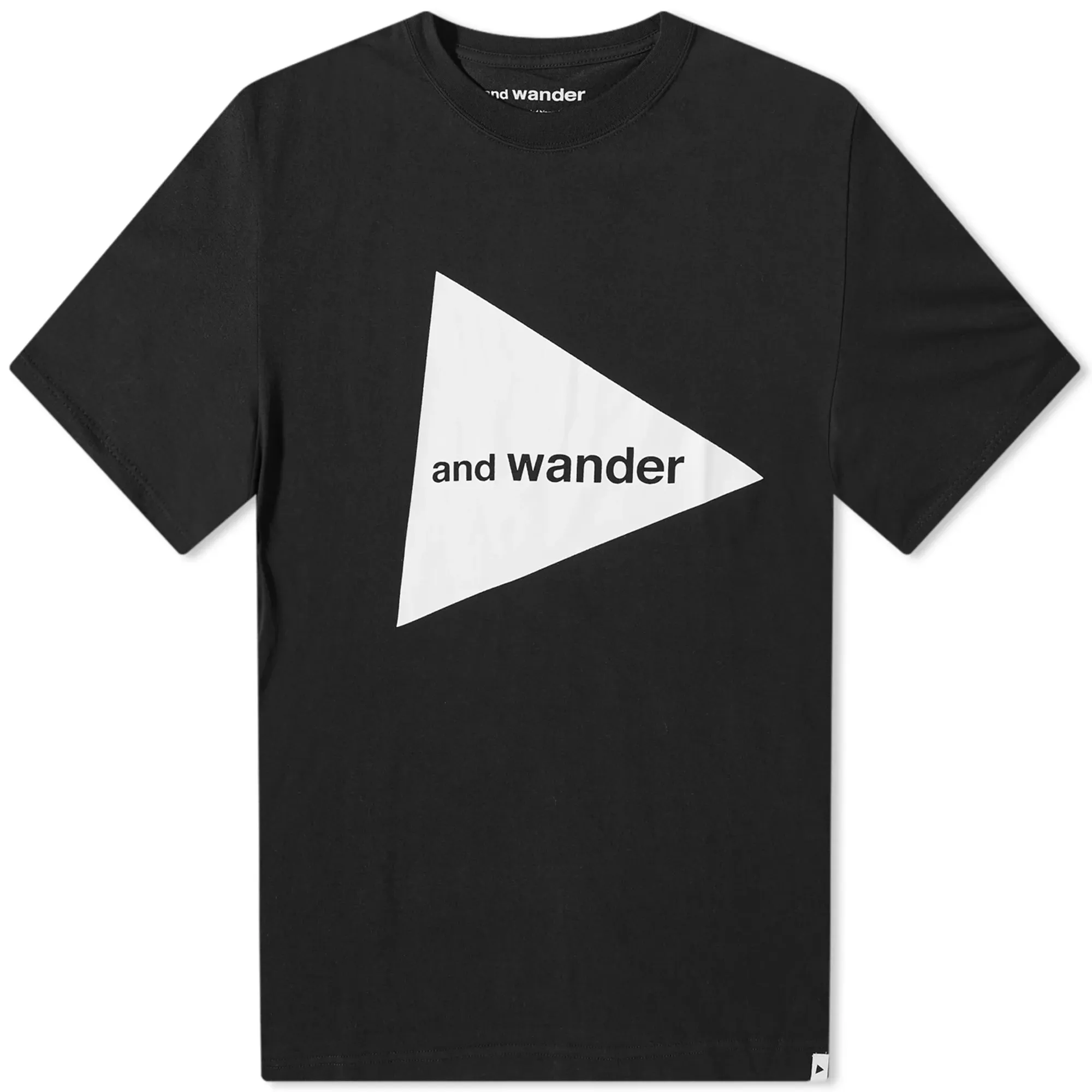 And Wander Men's Big Logo T-Shirt Black