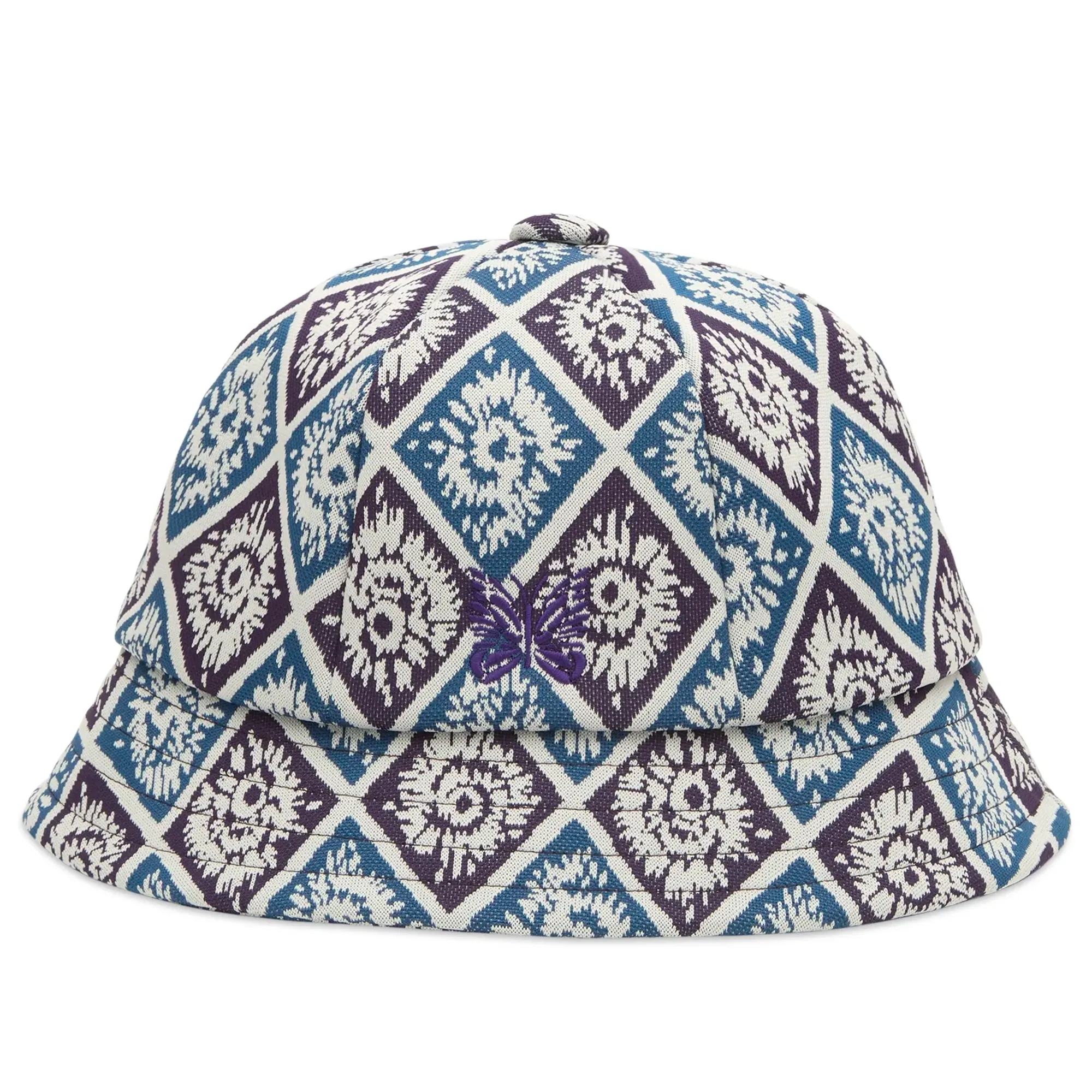 Needles Men's Jacquard Bermuda Hat Blue/Purple