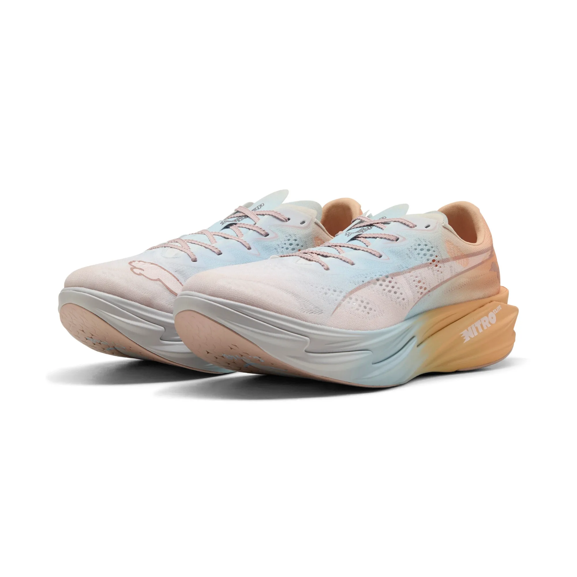 PUMA Deviate NITRO Elite 4 Running Shoes Men in Pink | Size 10