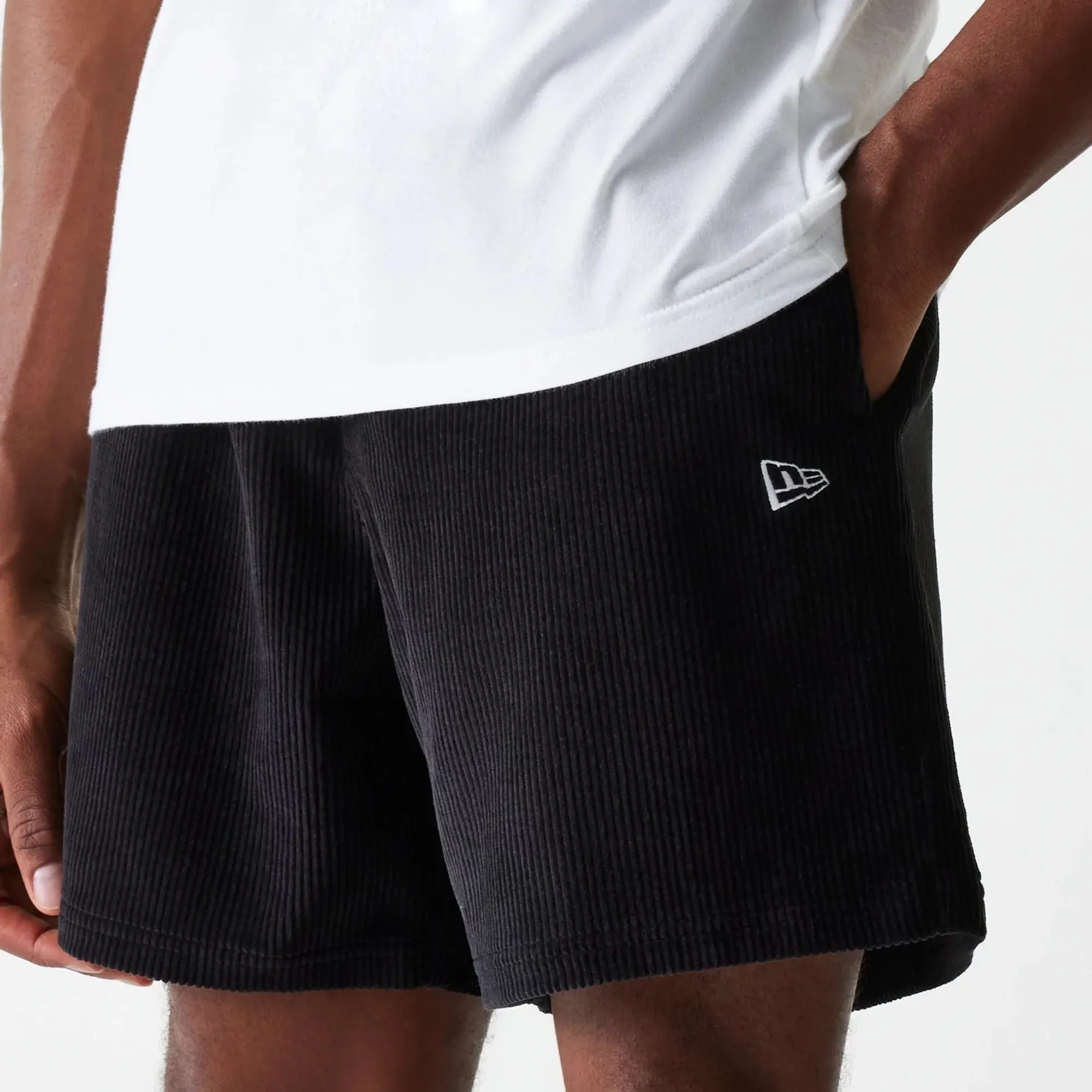 New Era Cord Black Shorts adult unisex