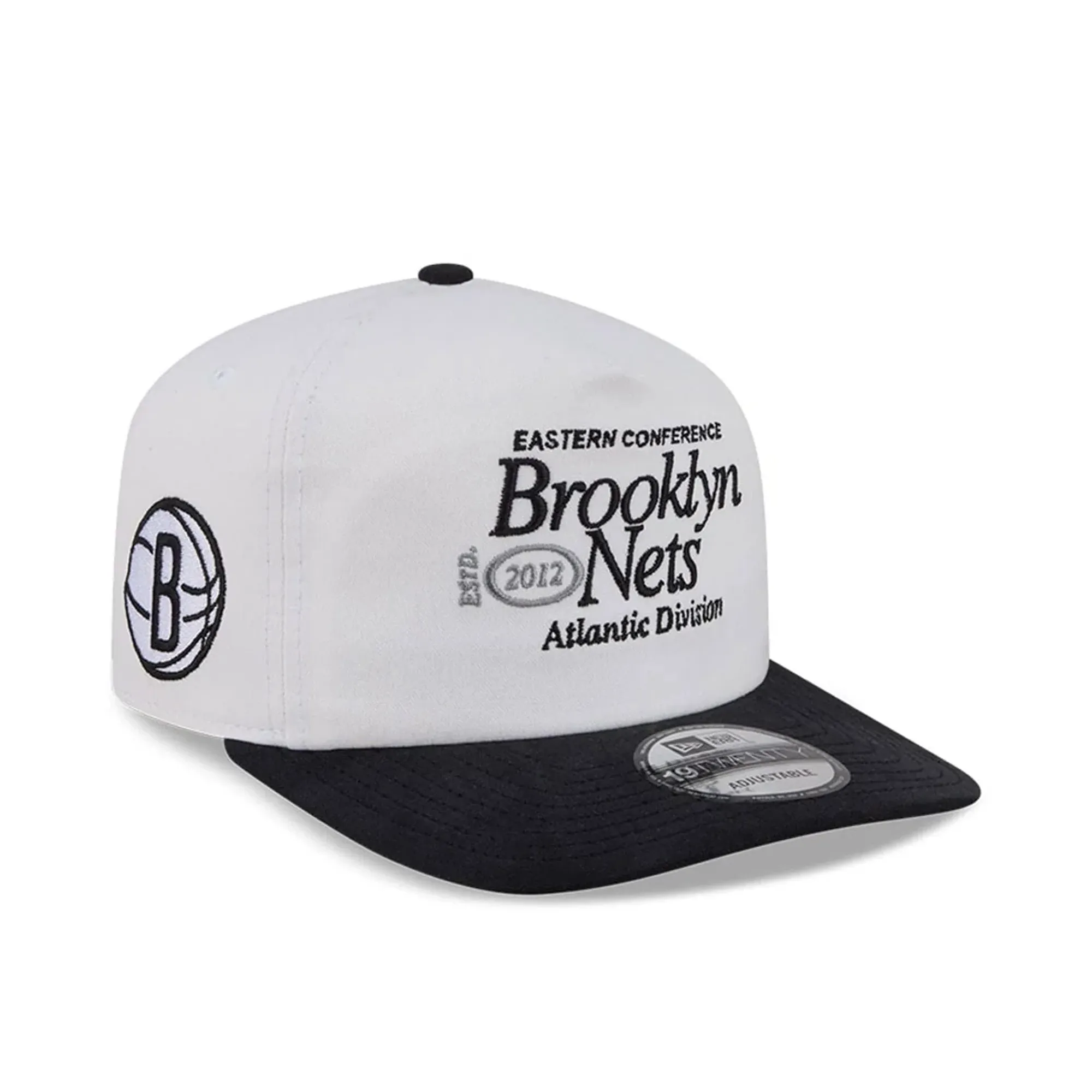 Brooklyn Nets NBA Conference White 19TWENTY Adjustable Cap New Era Cap adult unisex