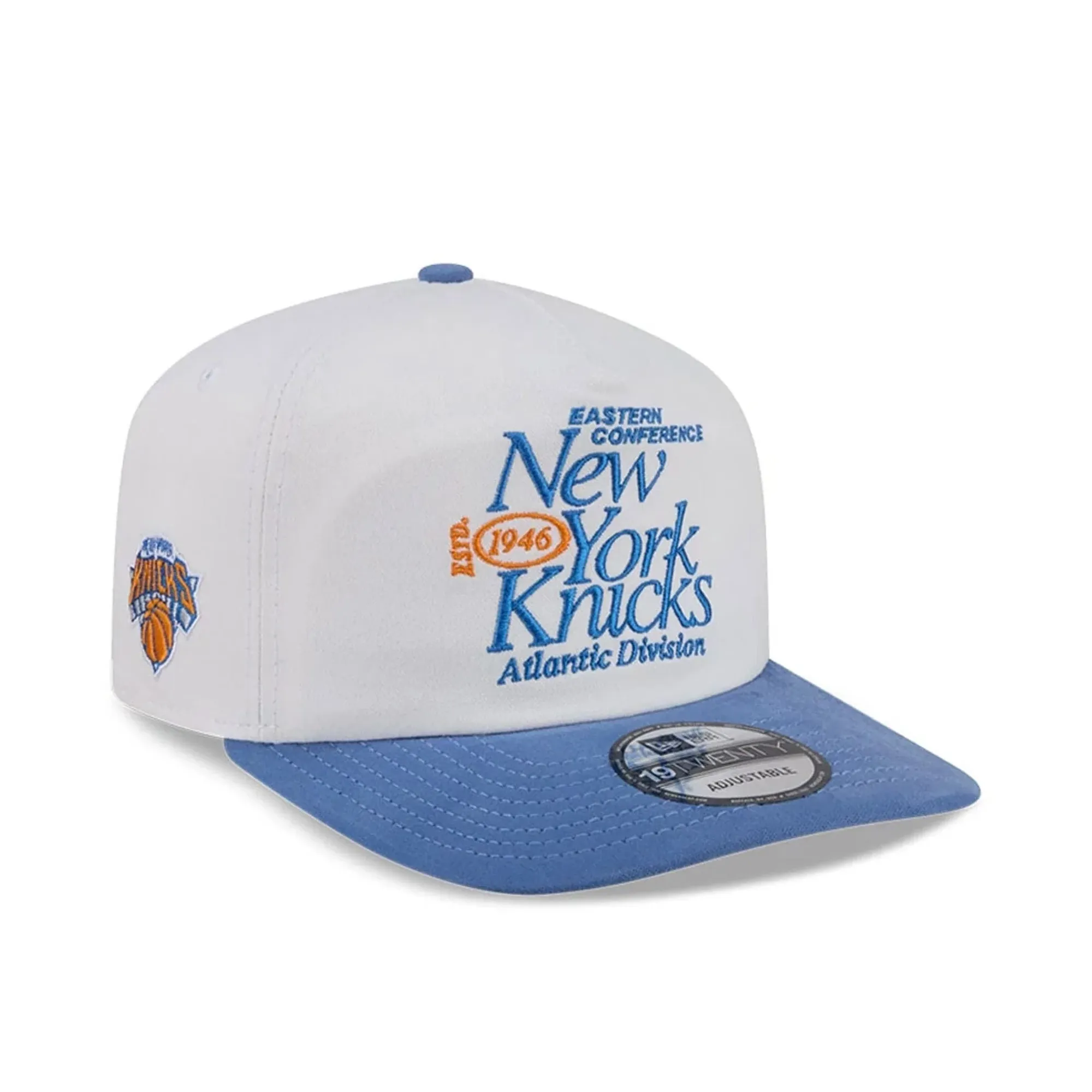 New York Knicks NBA Conference White 19TWENTY Adjustable Cap New Era Cap adult unisex