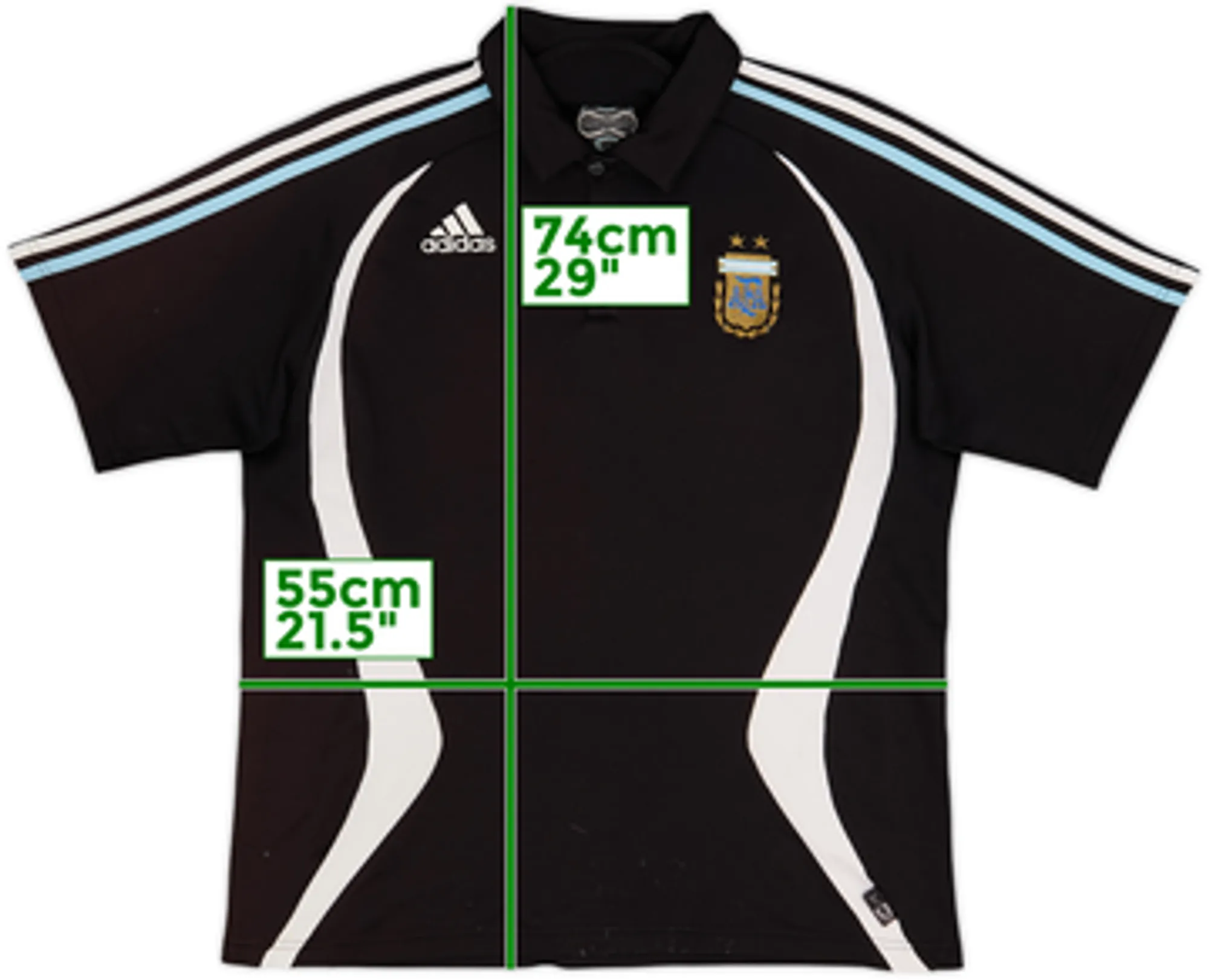 2006-07 Argentina adidas Polo Shirt - 7/10 - (L)