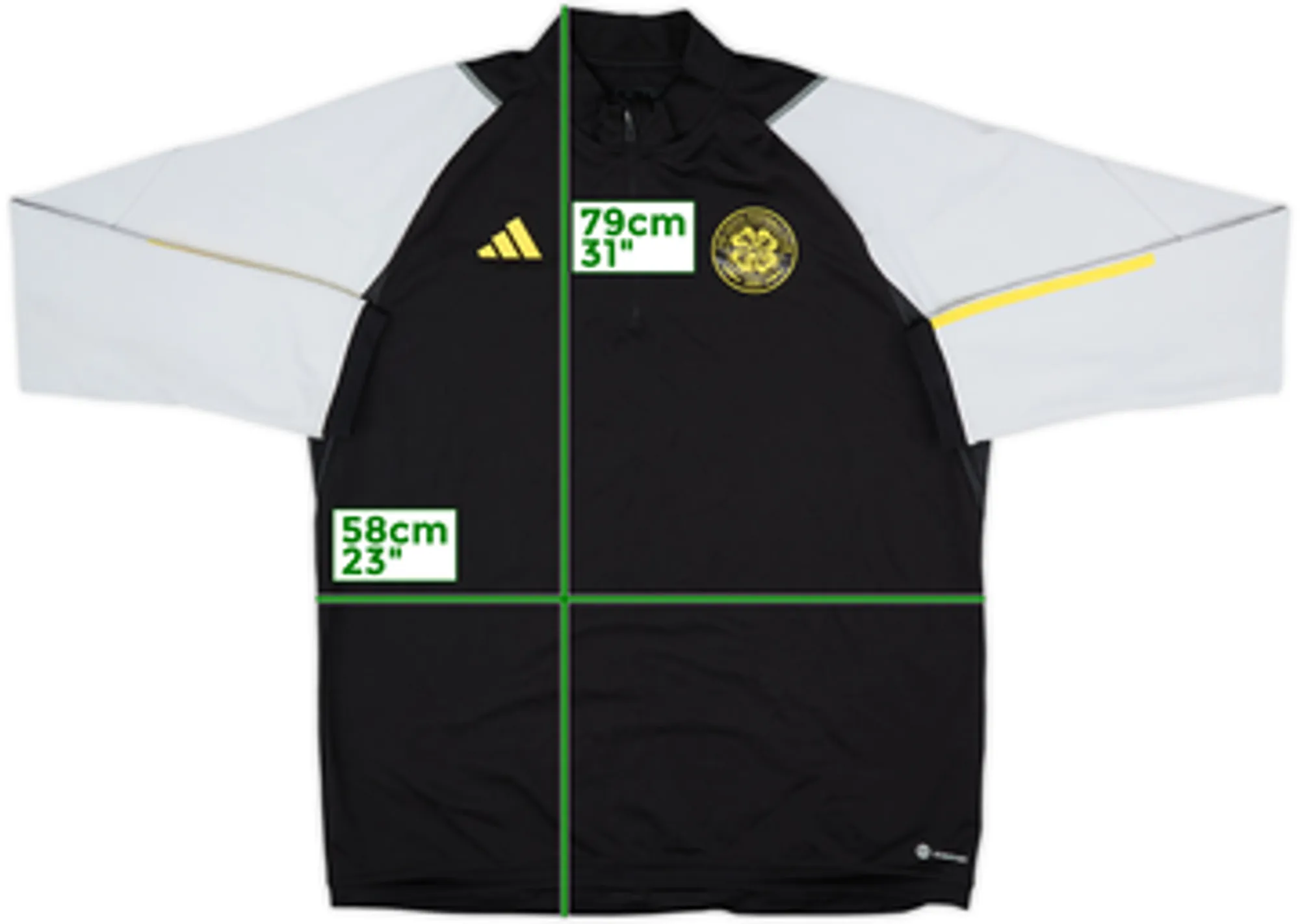 2023-24 Celtic adidas 1/4 Zip Training Top - 8/10 - (XL)