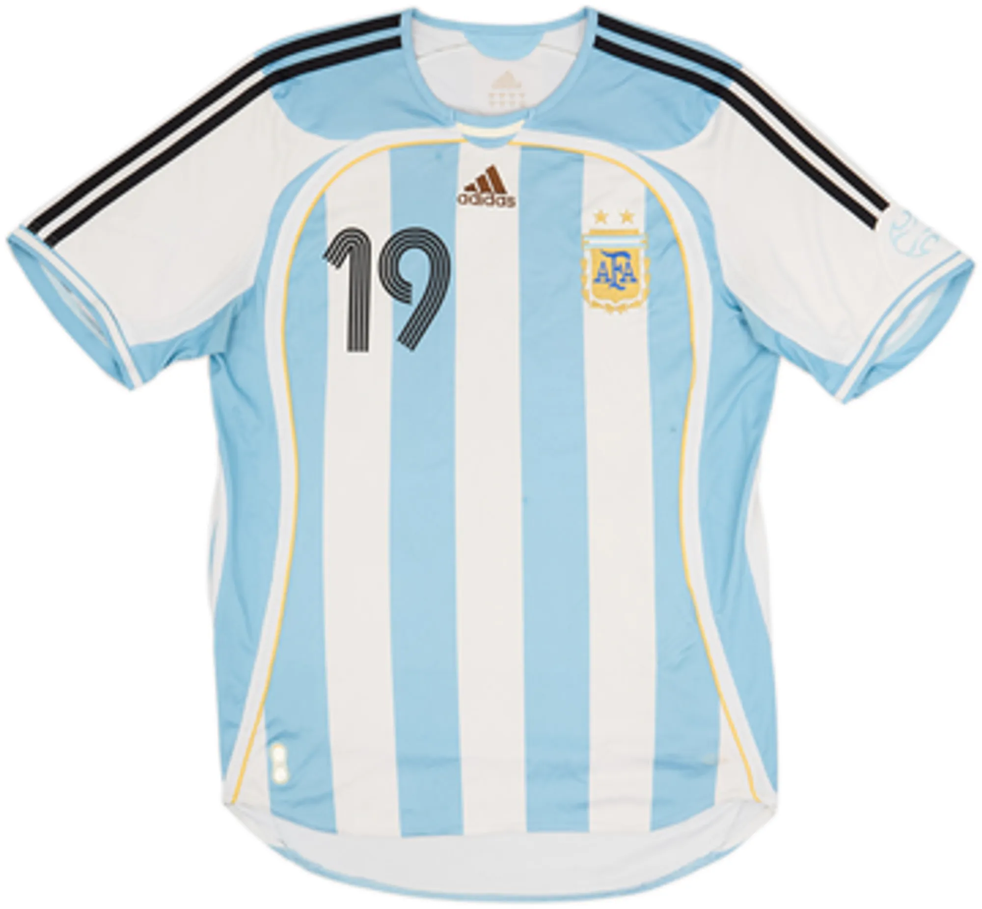 2005-07 Argentina Home Shirt Messi #19 - 4/10 - (M)