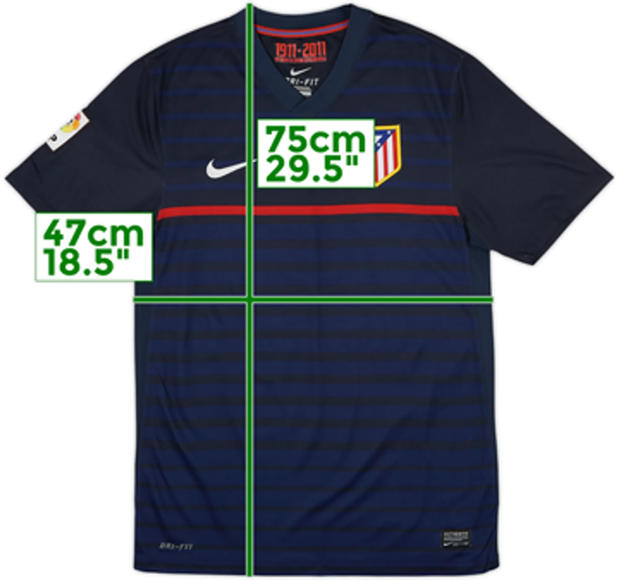 2011-12 Atletico Madrid Away Shirt - 8/10 - (M)