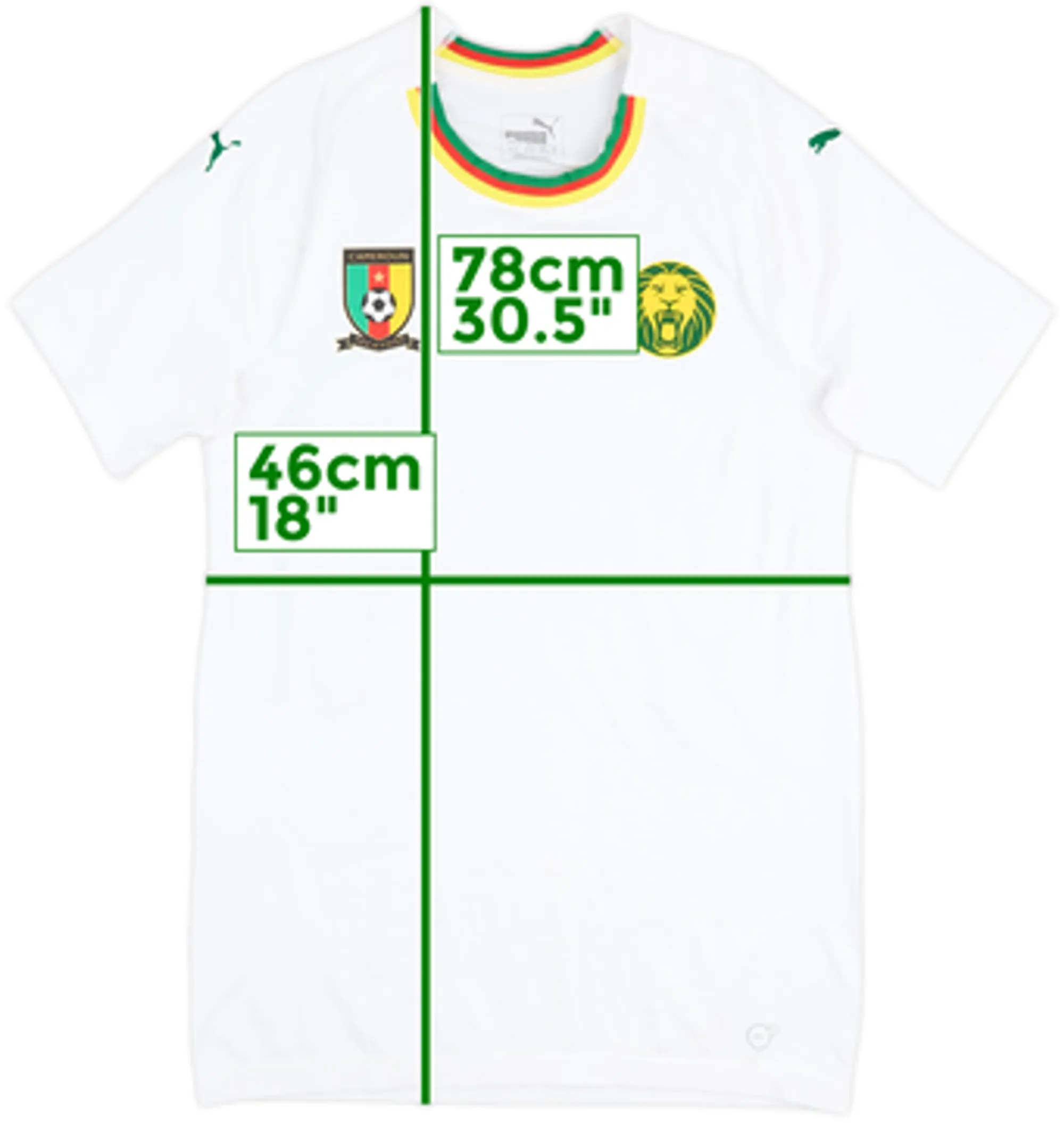 2018-19 Cameroon Authentic Away Shirt - 10/10 - (XL)