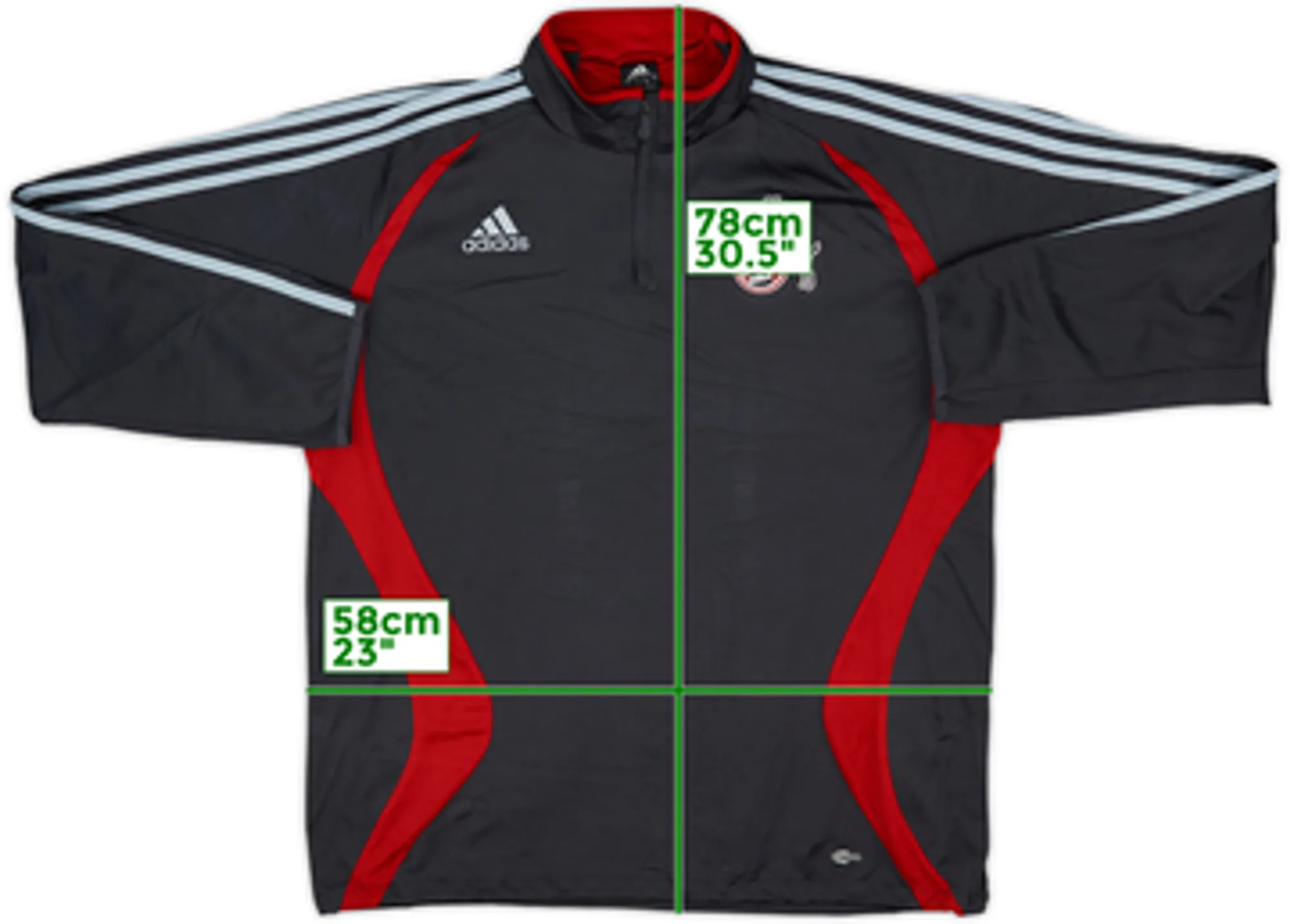 2006-07 FC Koln adidas 1/4 Zip Training Top - 8/10 - (L/XL)
