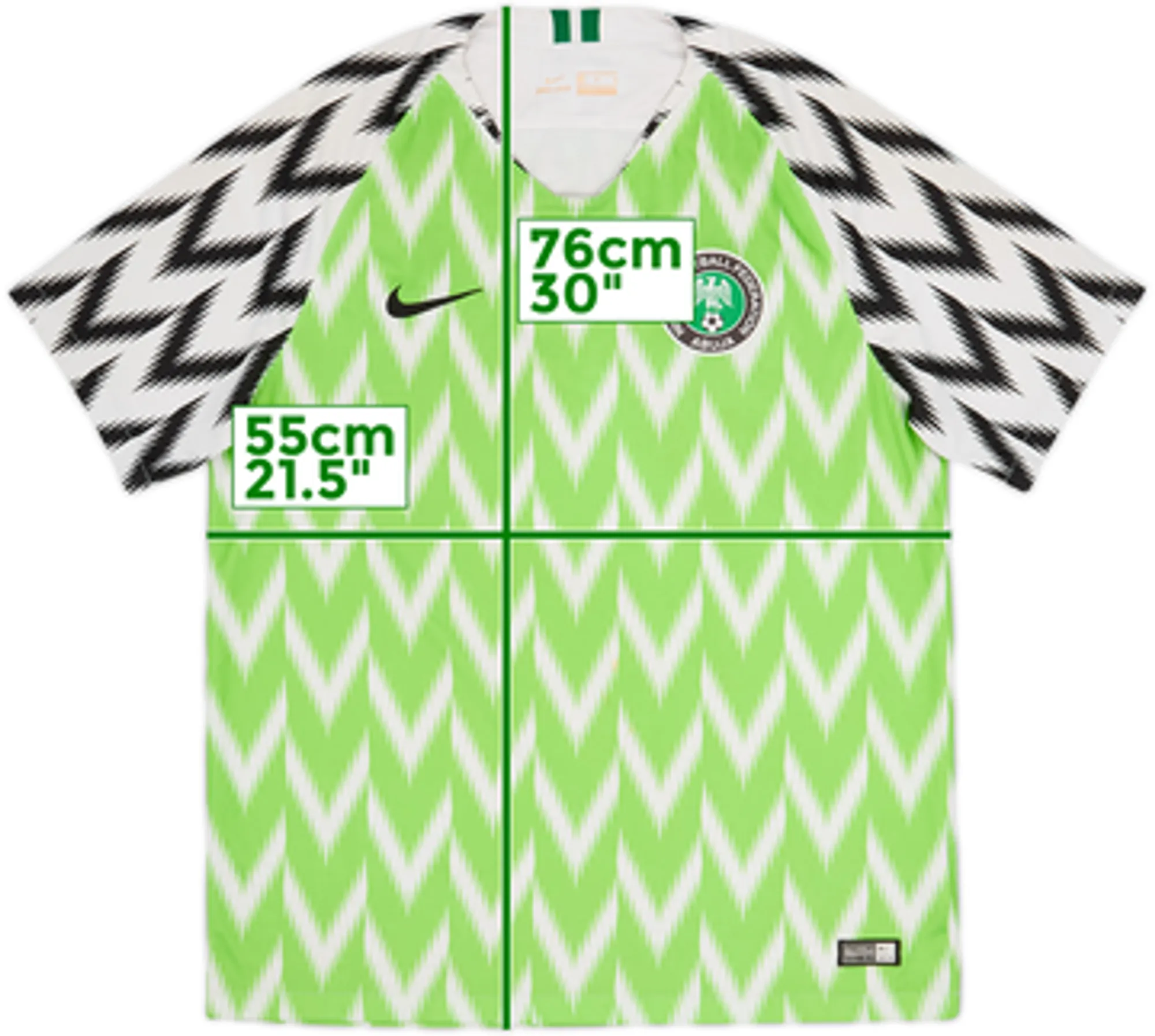 2018-19 Nigeria Home Shirt - 6/10 - (L)