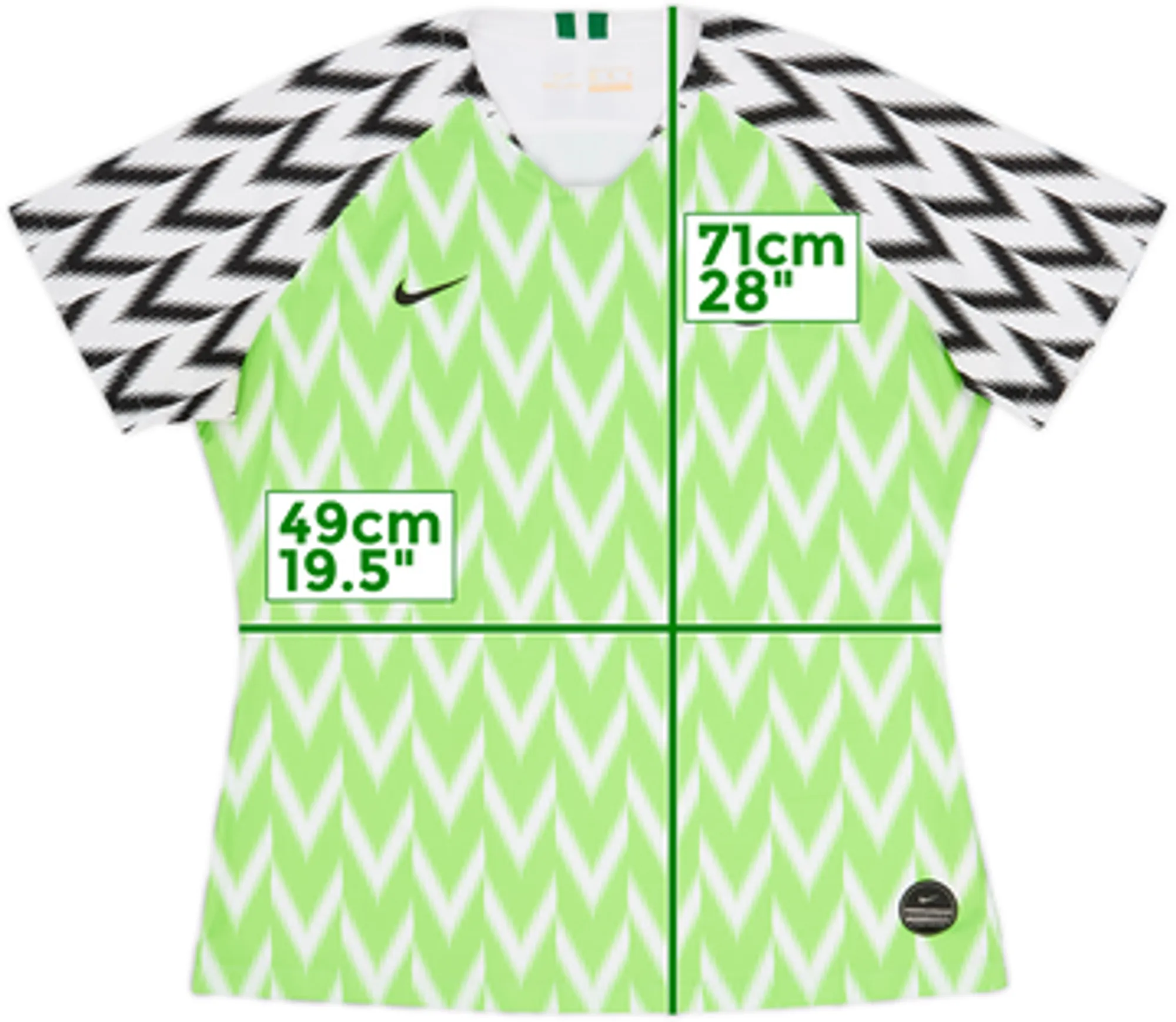 2018-19 Nigeria Home Shirt - 8/10 - (Women's XL)