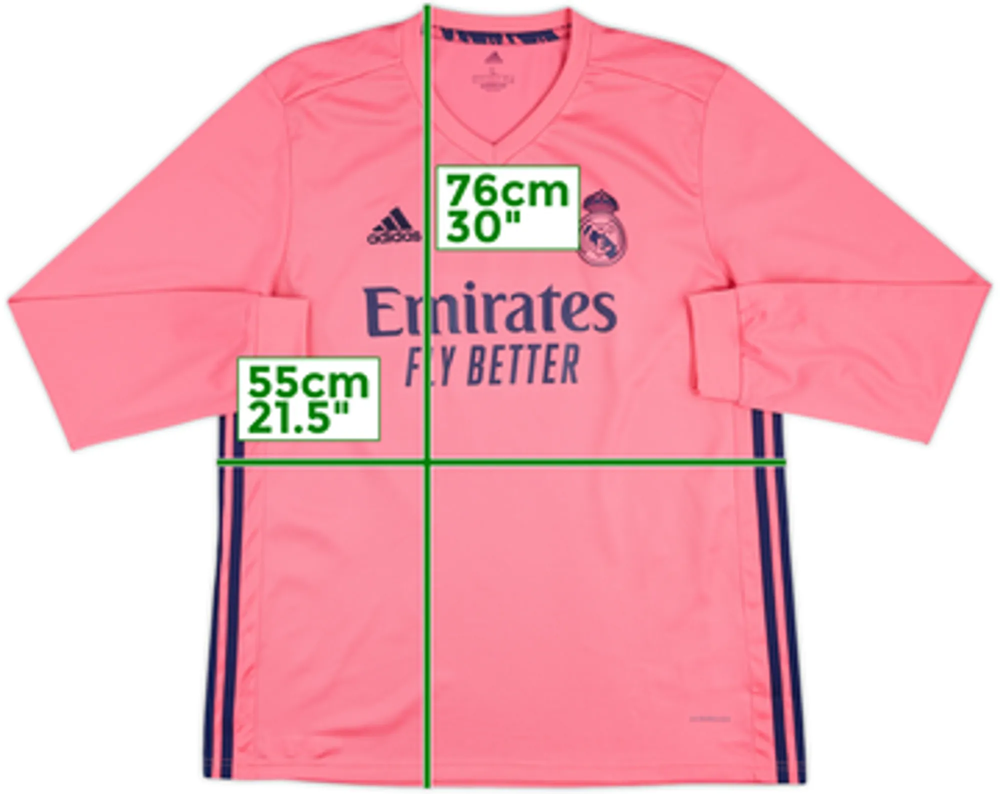 2020-21 Real Madrid Away L/S Shirt - 10/10 - (L)