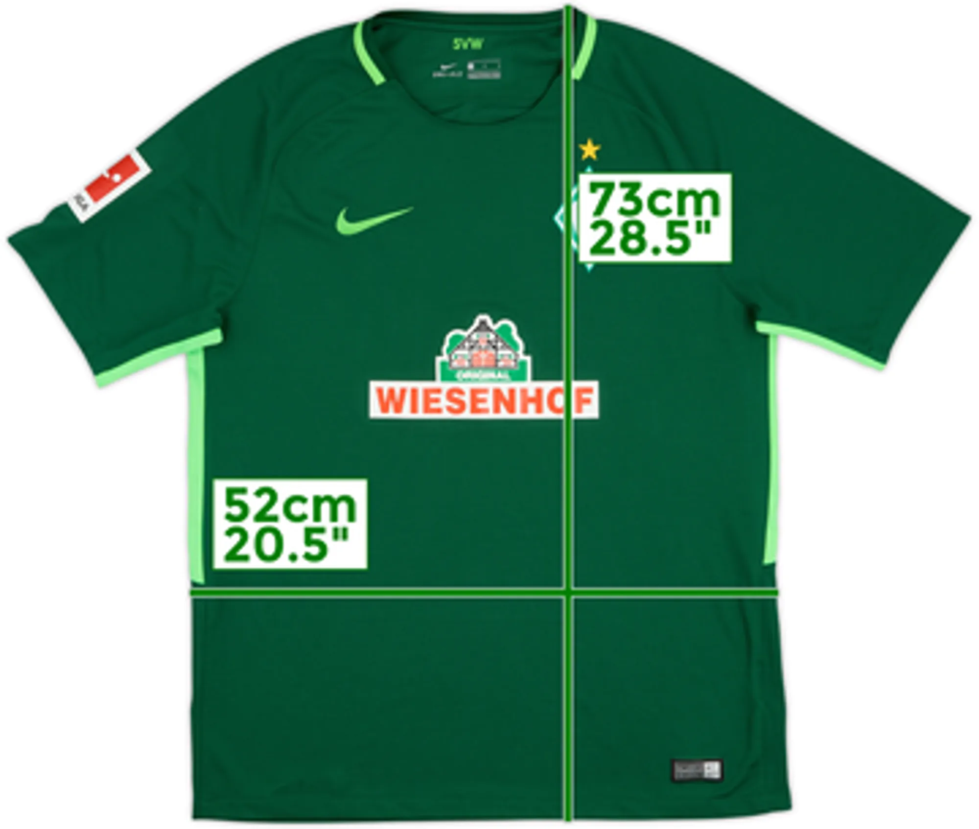 2017-18 Werder Bremen Home Shirt - 10/10 - (L)
