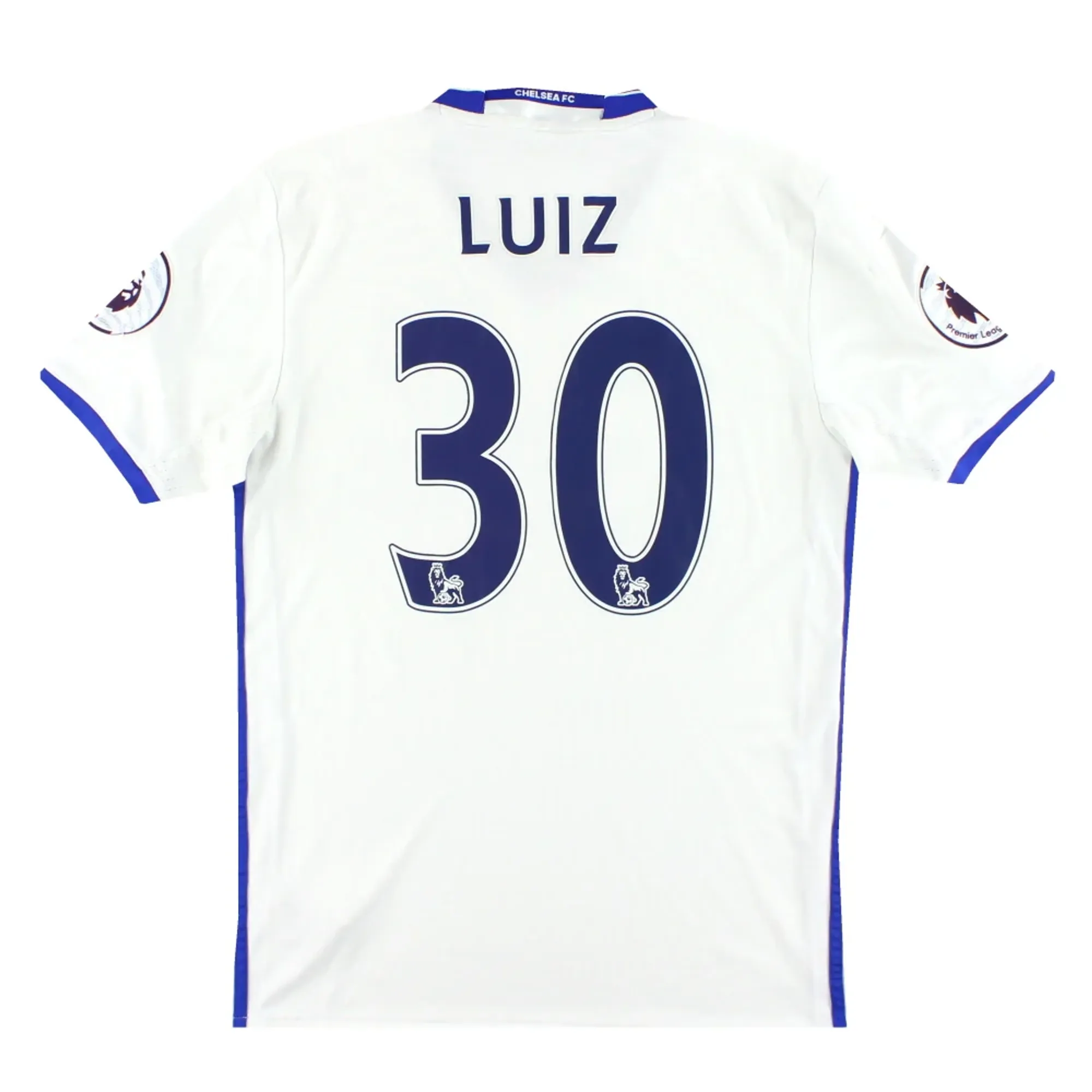 2016-17 Chelsea adidas Third Shirt Luiz #30 S - Chelsea / Excellent 