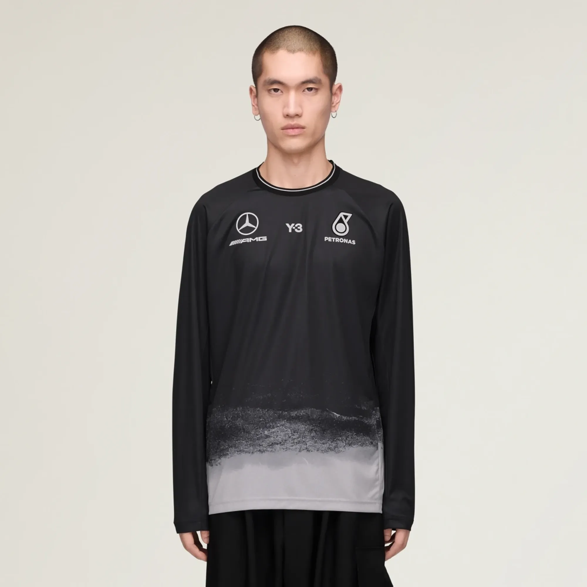 adidas Y-3 MERCEDES MECHANICS JERSEY LONG SLEEVE