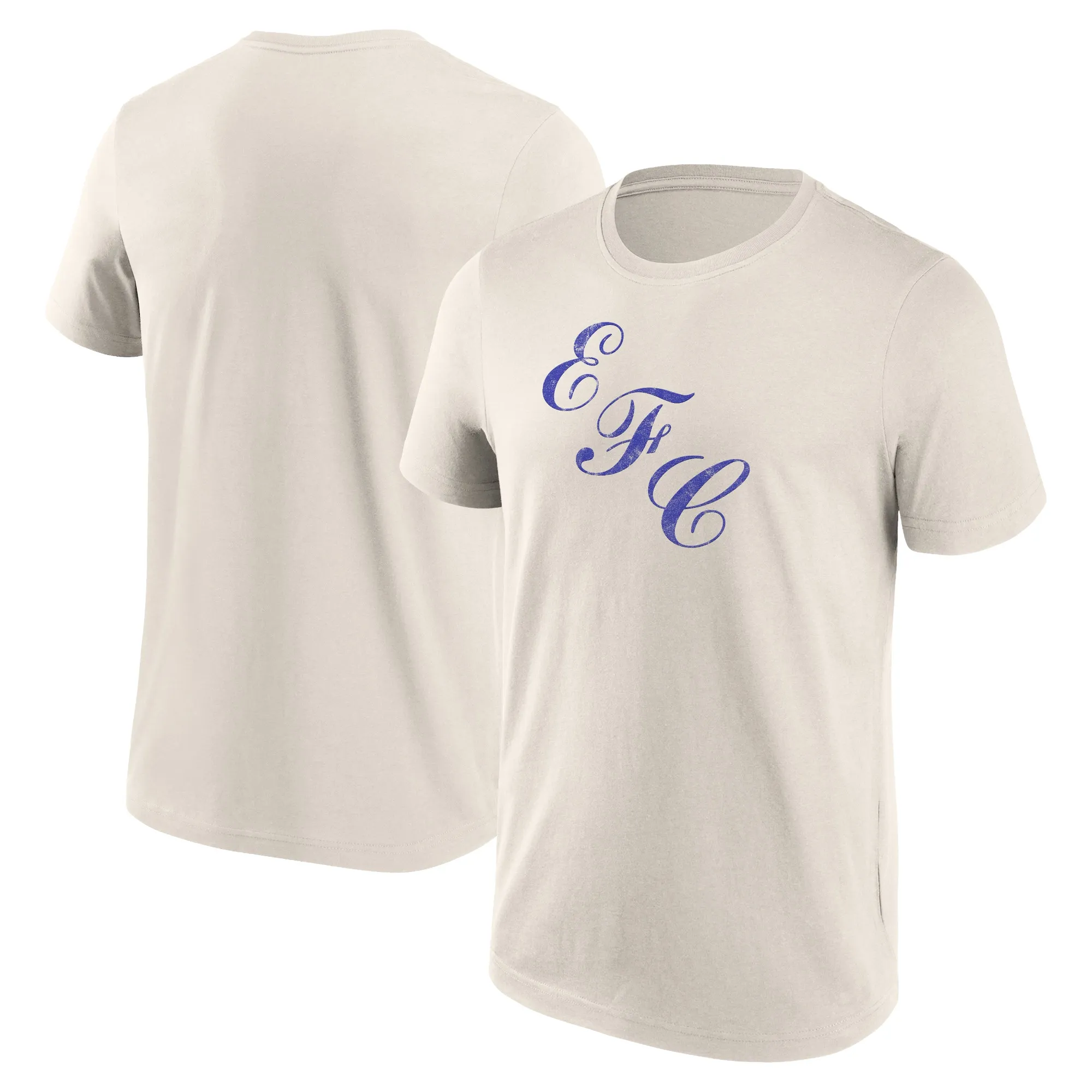 Everton Distressed Retro Graphic T-Shirt - Off White - Mens